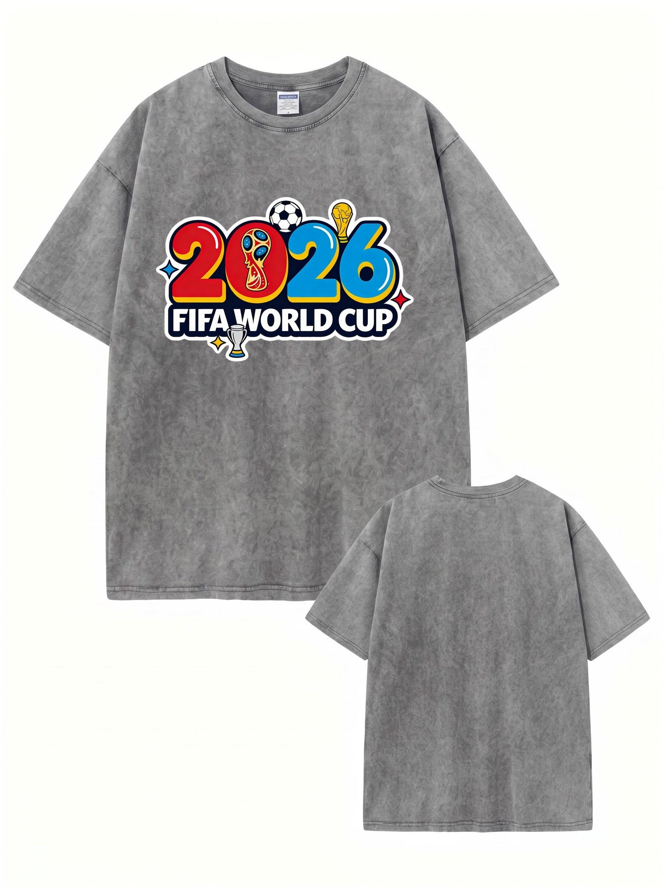 2026 FIFA World Cup Vintage Washed Graphic T-Shirt