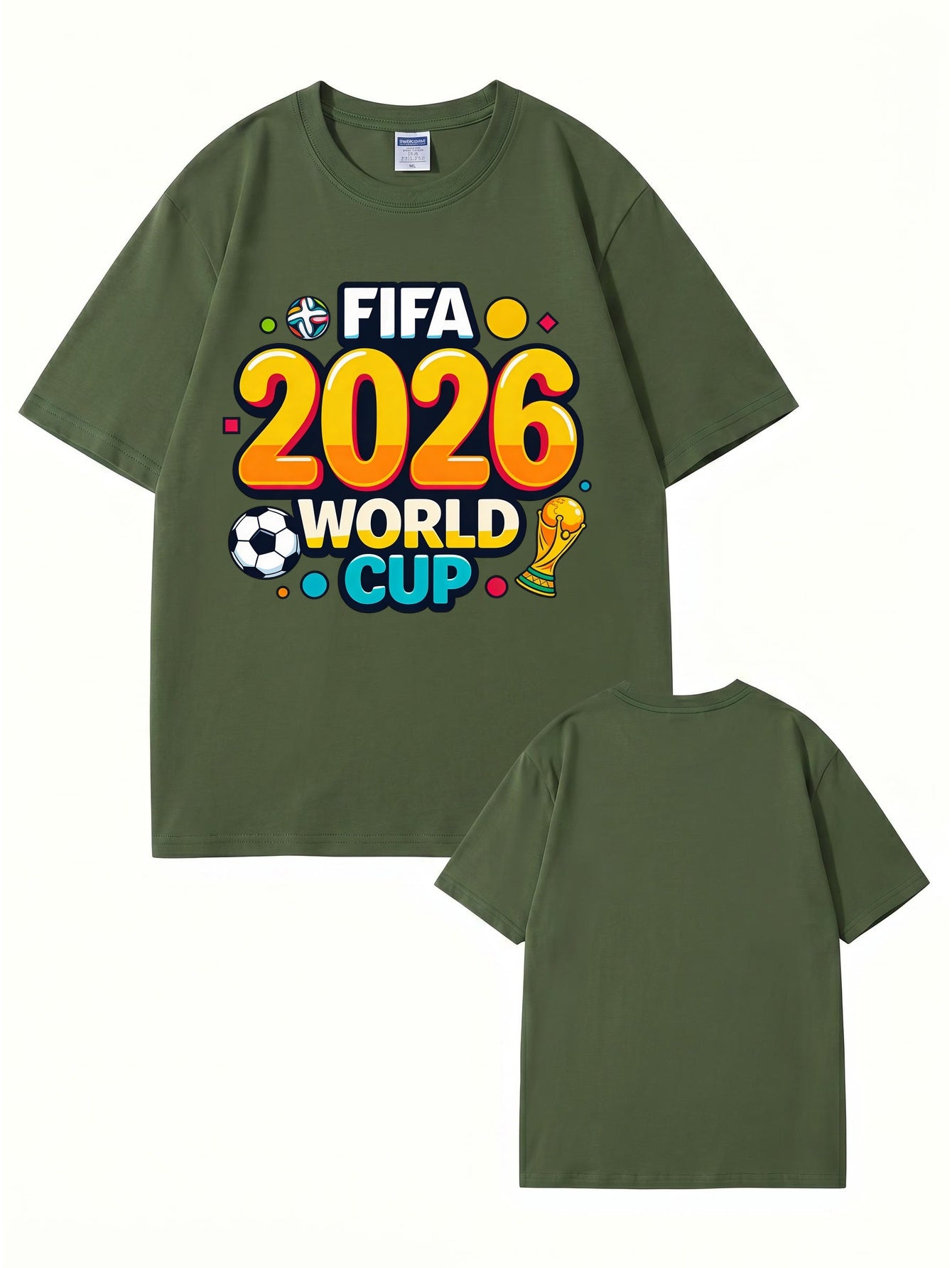 FIFA 2026 World Cup Graphic T-Shirt - Premium Cotton Soccer Fan Apparel