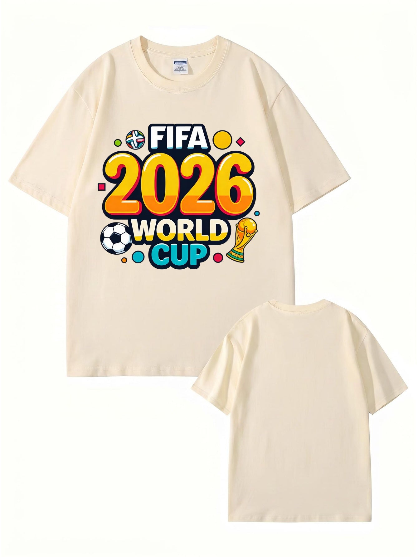FIFA 2026 World Cup Graphic T-Shirt - Premium Cotton Soccer Fan Apparel