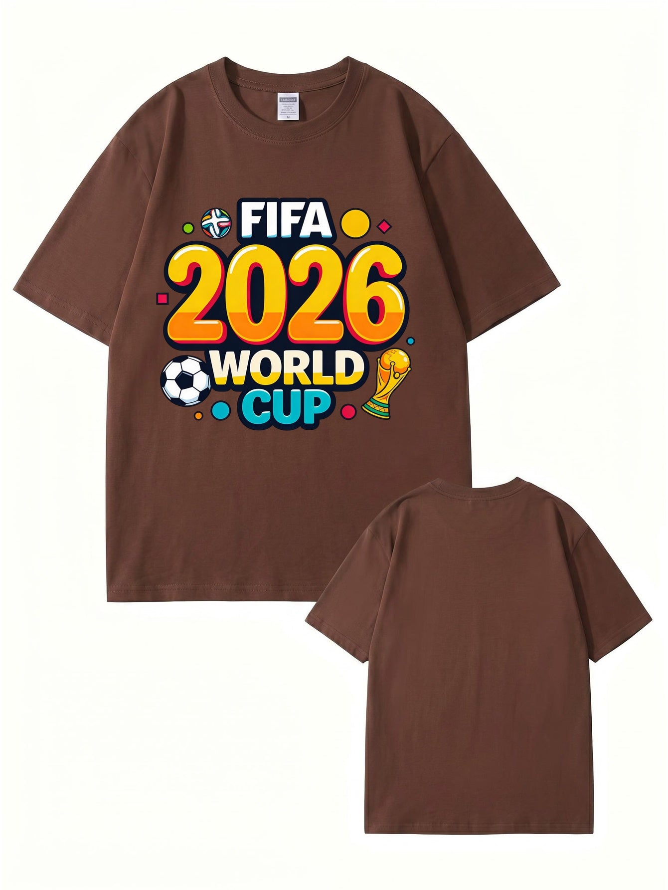 FIFA 2026 World Cup Graphic T-Shirt - Premium Cotton Soccer Fan Apparel
