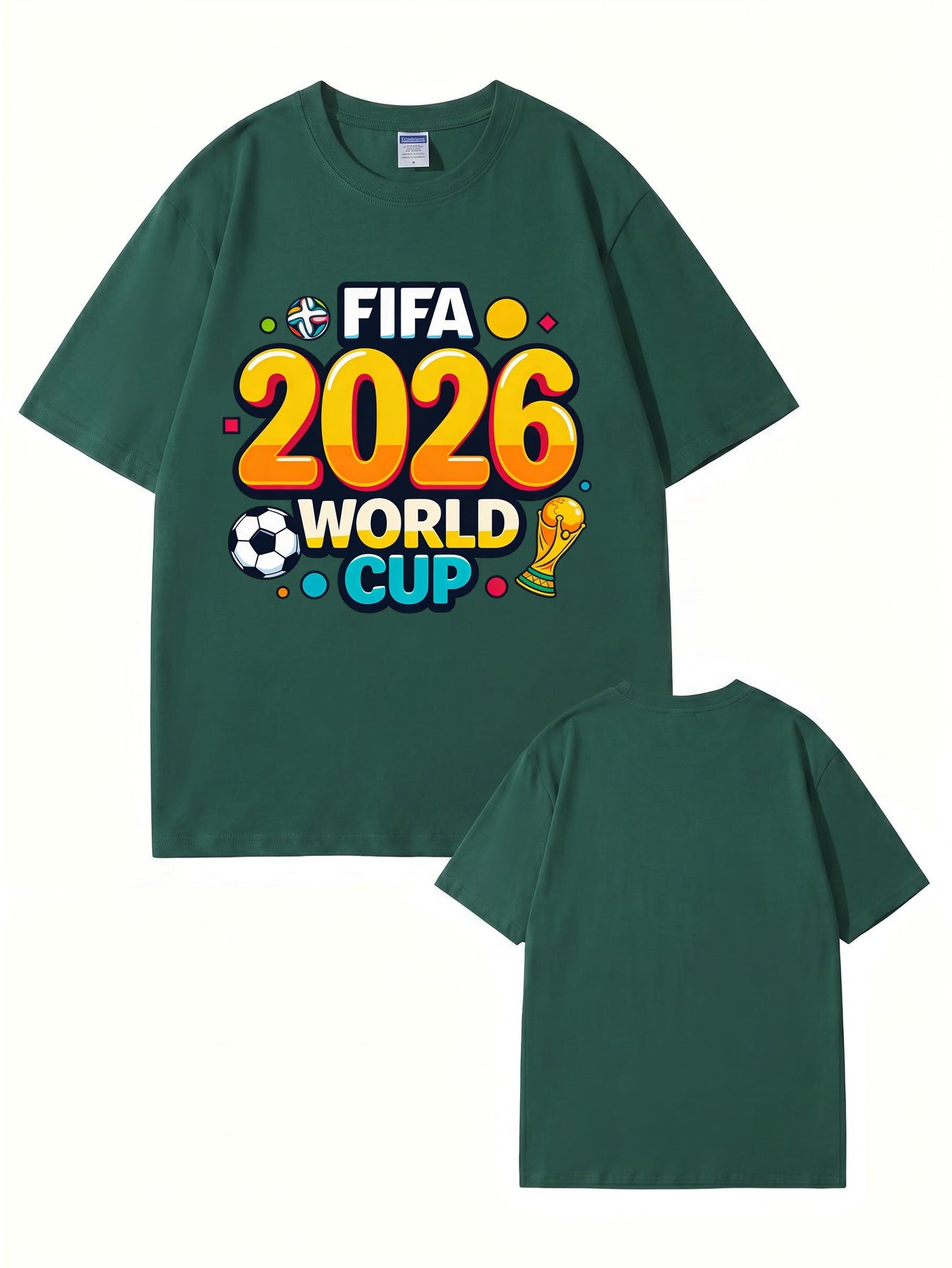 FIFA 2026 World Cup Graphic T-Shirt - Premium Cotton Soccer Fan Apparel