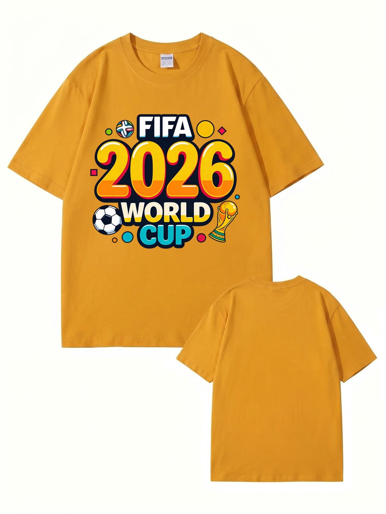 FIFA 2026 World Cup Graphic T-Shirt - Premium Cotton Soccer Fan Apparel