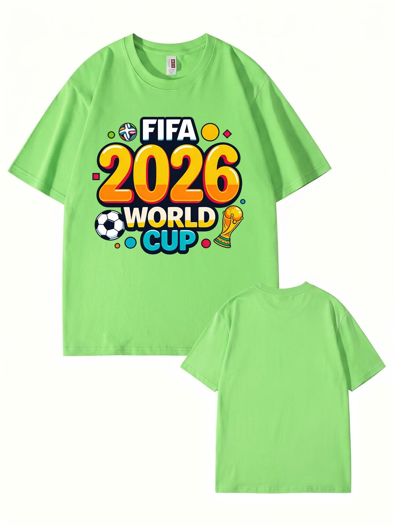 FIFA 2026 World Cup Graphic T-Shirt - Premium Cotton Soccer Fan Apparel