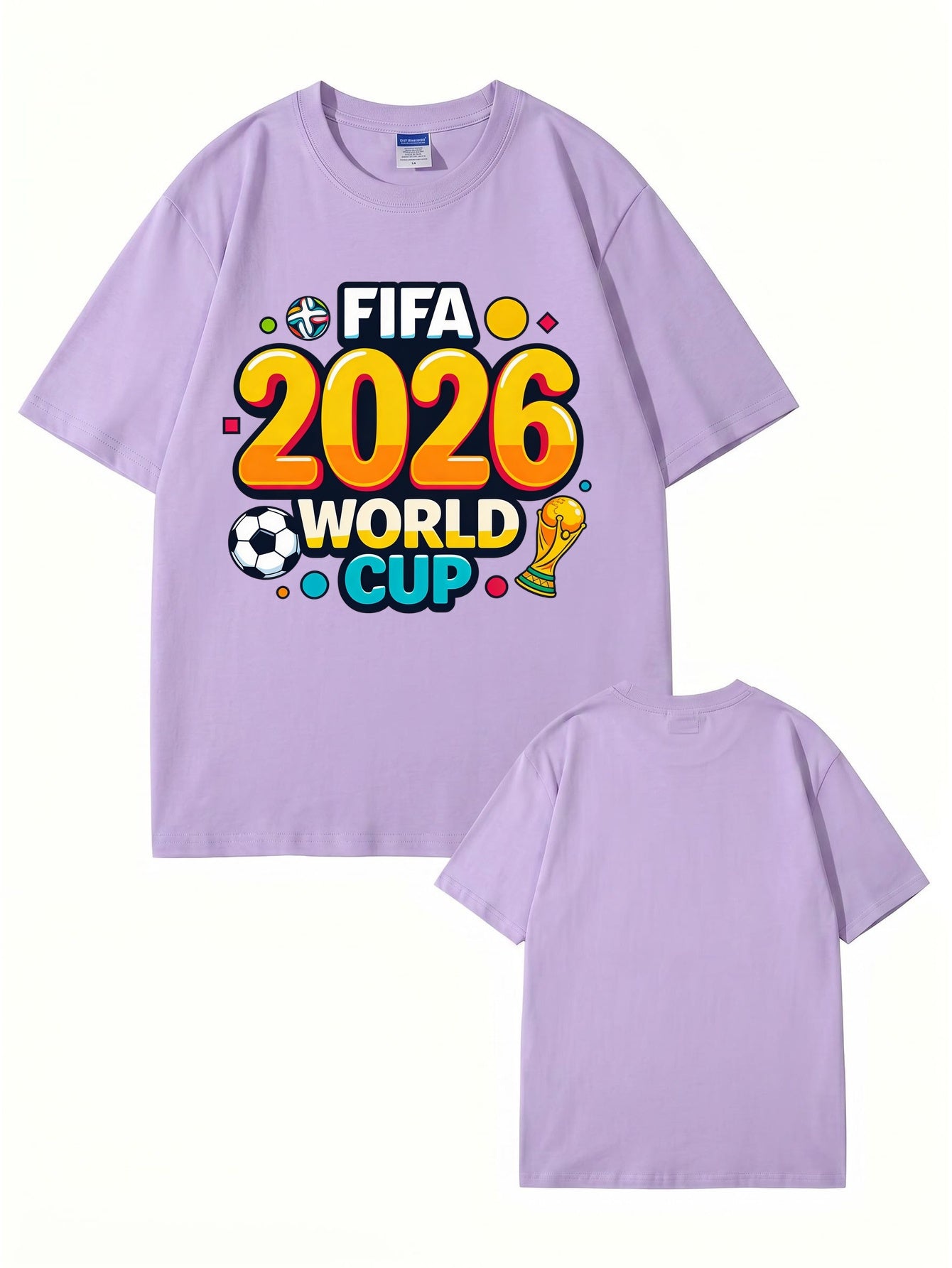 FIFA 2026 World Cup Graphic T-Shirt - Premium Cotton Soccer Fan Apparel