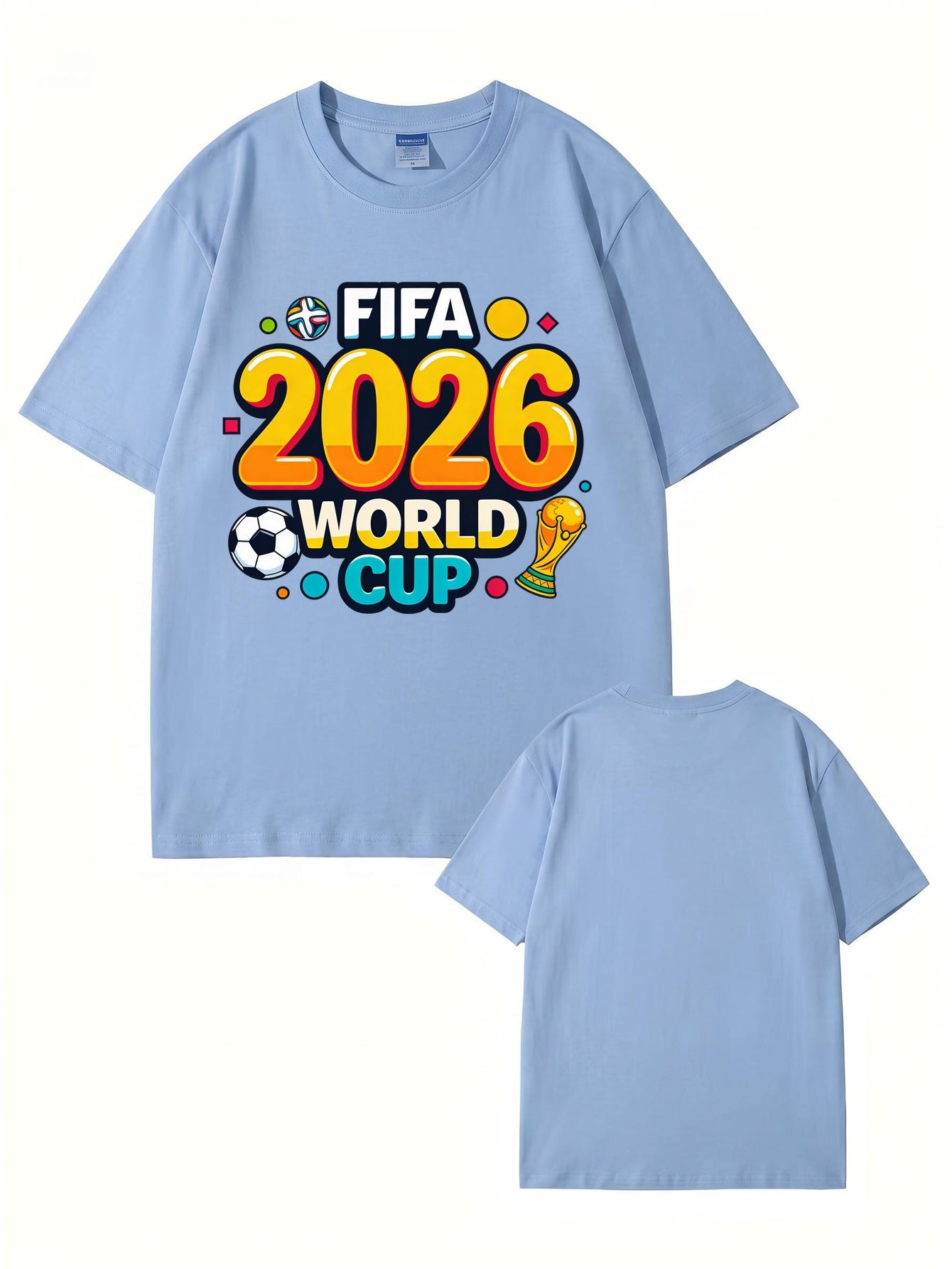 FIFA 2026 World Cup Graphic T-Shirt - Premium Cotton Soccer Fan Apparel