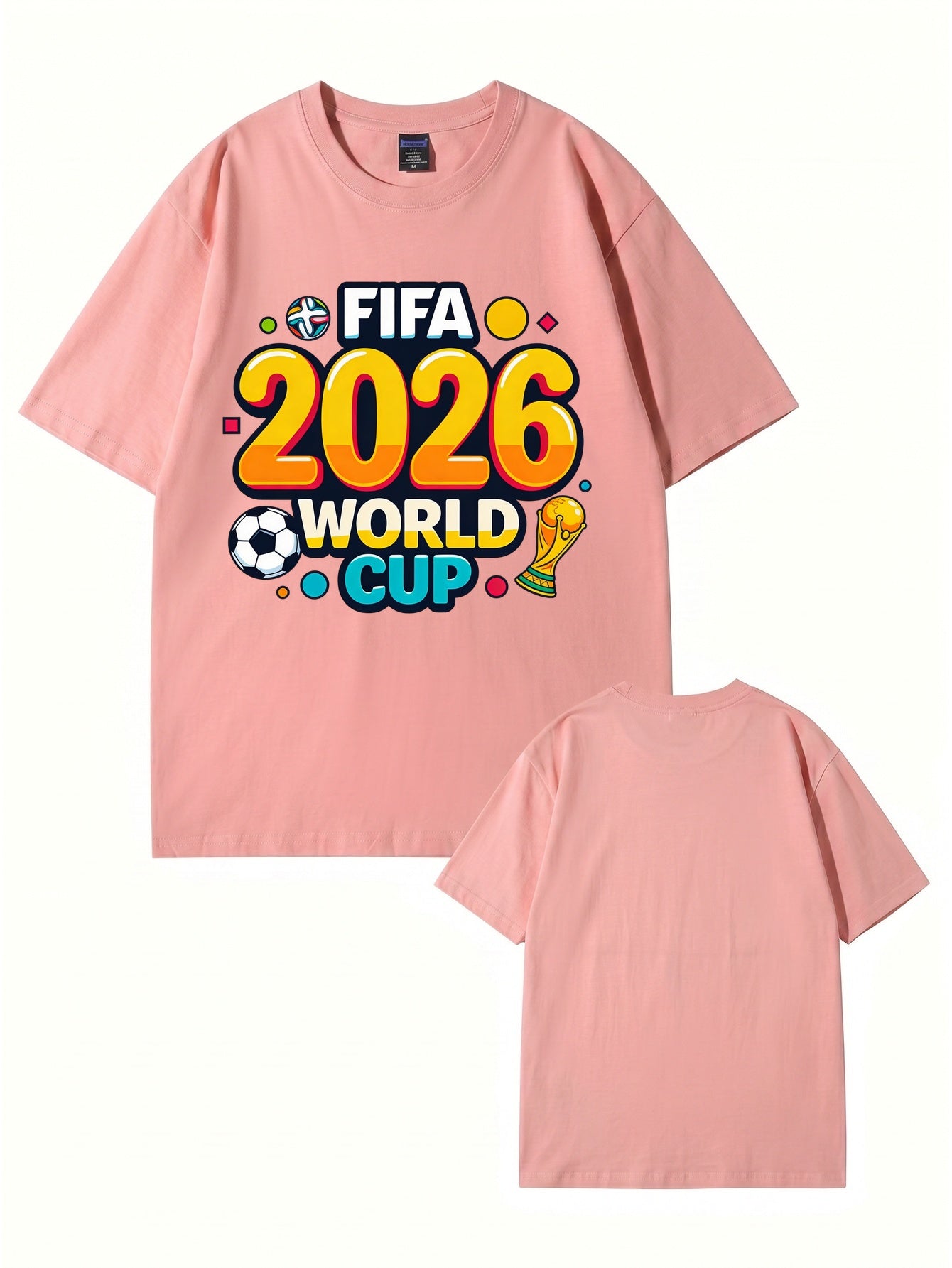 FIFA 2026 World Cup Graphic T-Shirt - Premium Cotton Soccer Fan Apparel