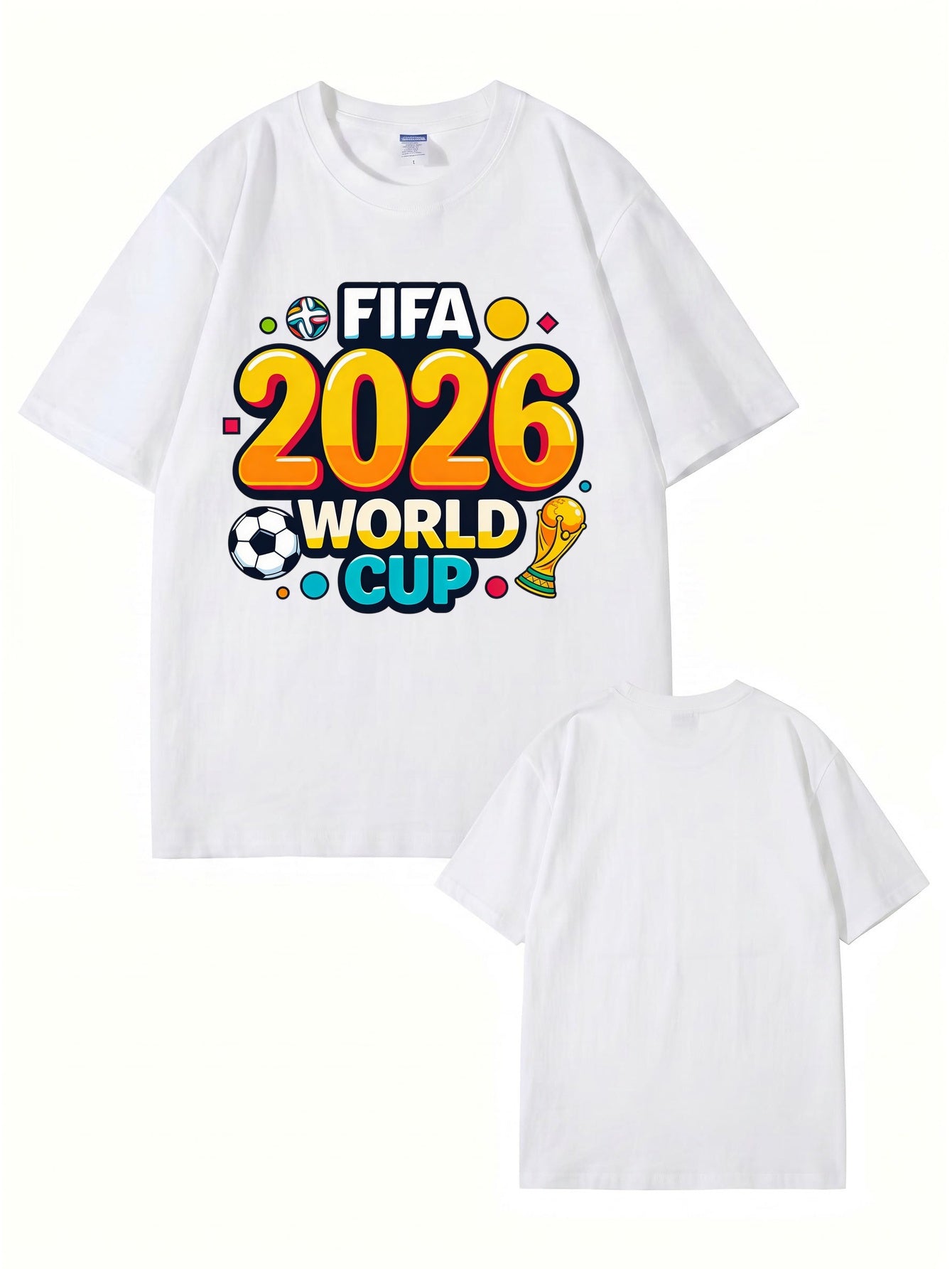 FIFA 2026 World Cup Graphic T-Shirt - Premium Cotton Soccer Fan Apparel