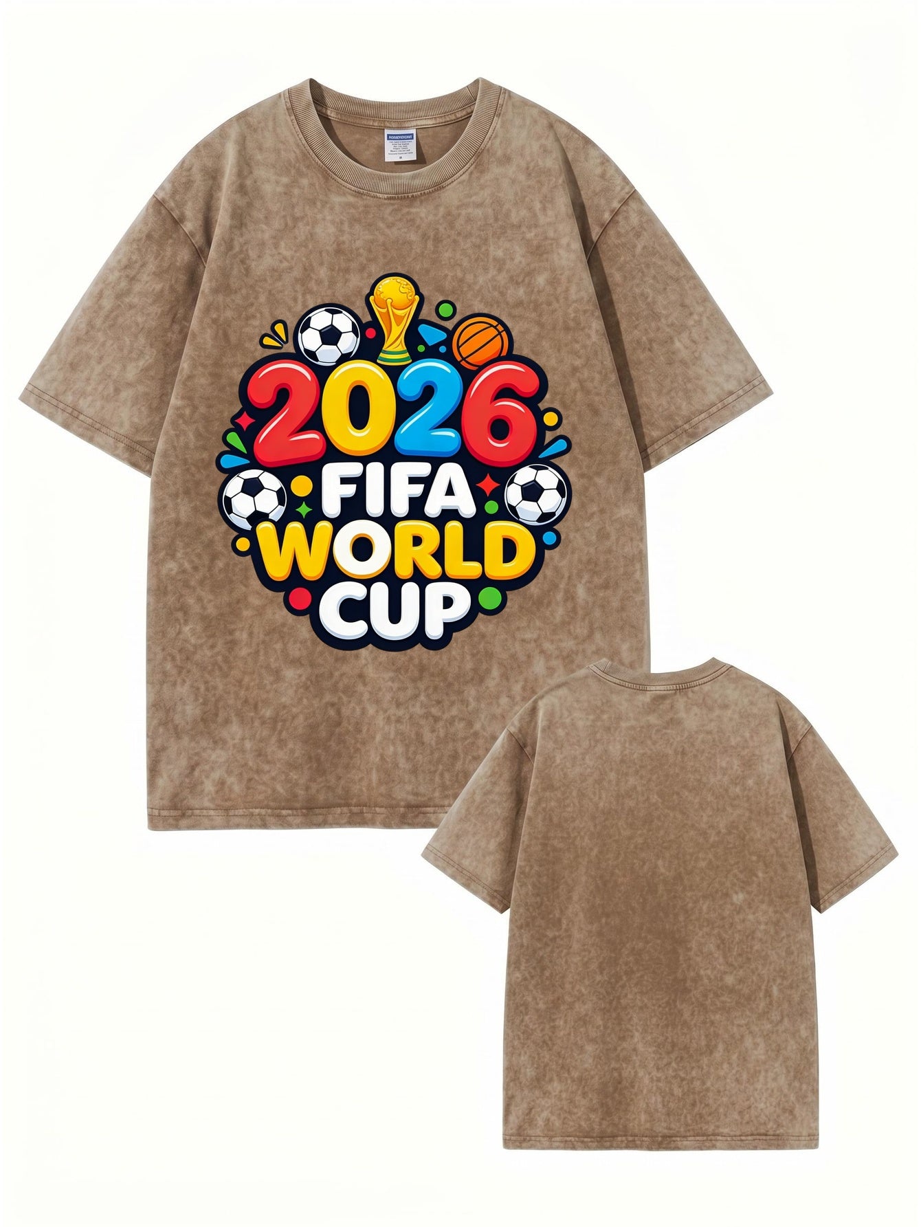 2026 FIFA World Cup Vintage Washed Graphic T-Shirt