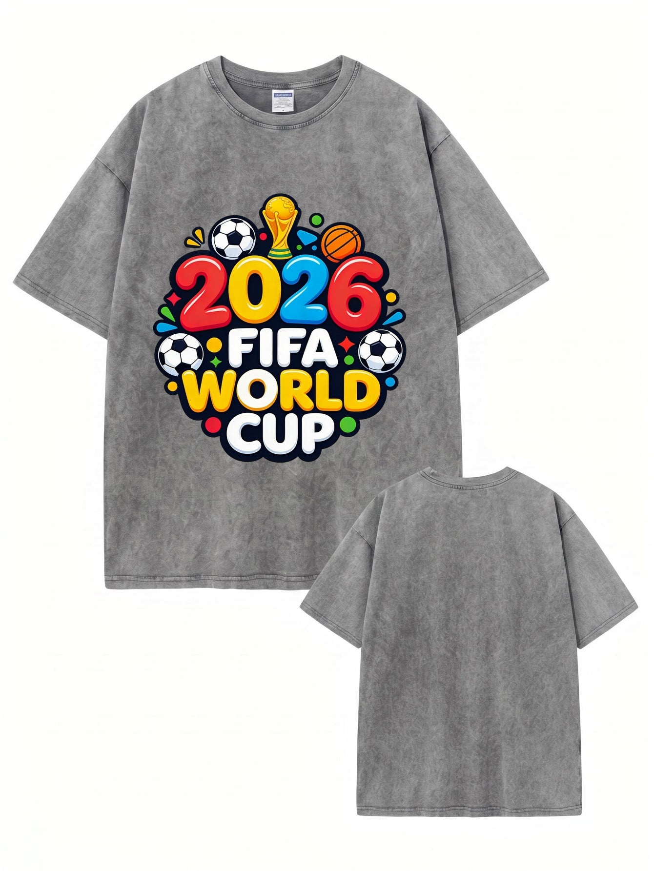 2026 FIFA World Cup Vintage Washed Graphic T-Shirt
