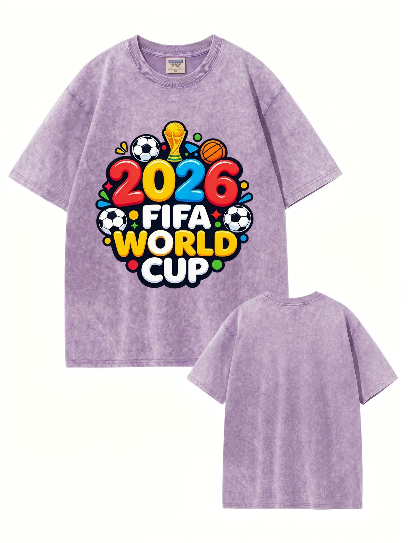 2026 FIFA World Cup Vintage Washed Graphic T-Shirt