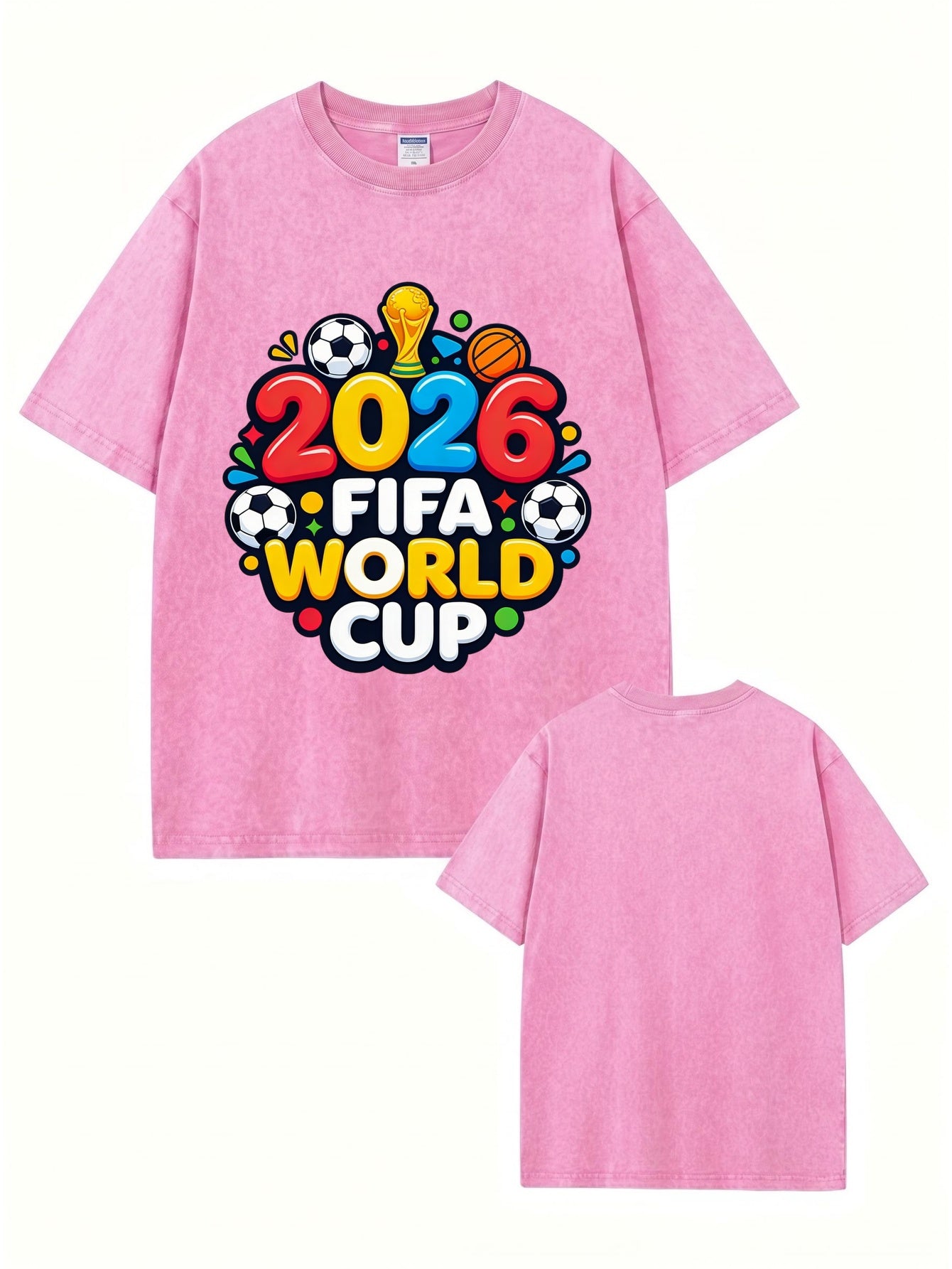 2026 FIFA World Cup Vintage Washed Graphic T-Shirt