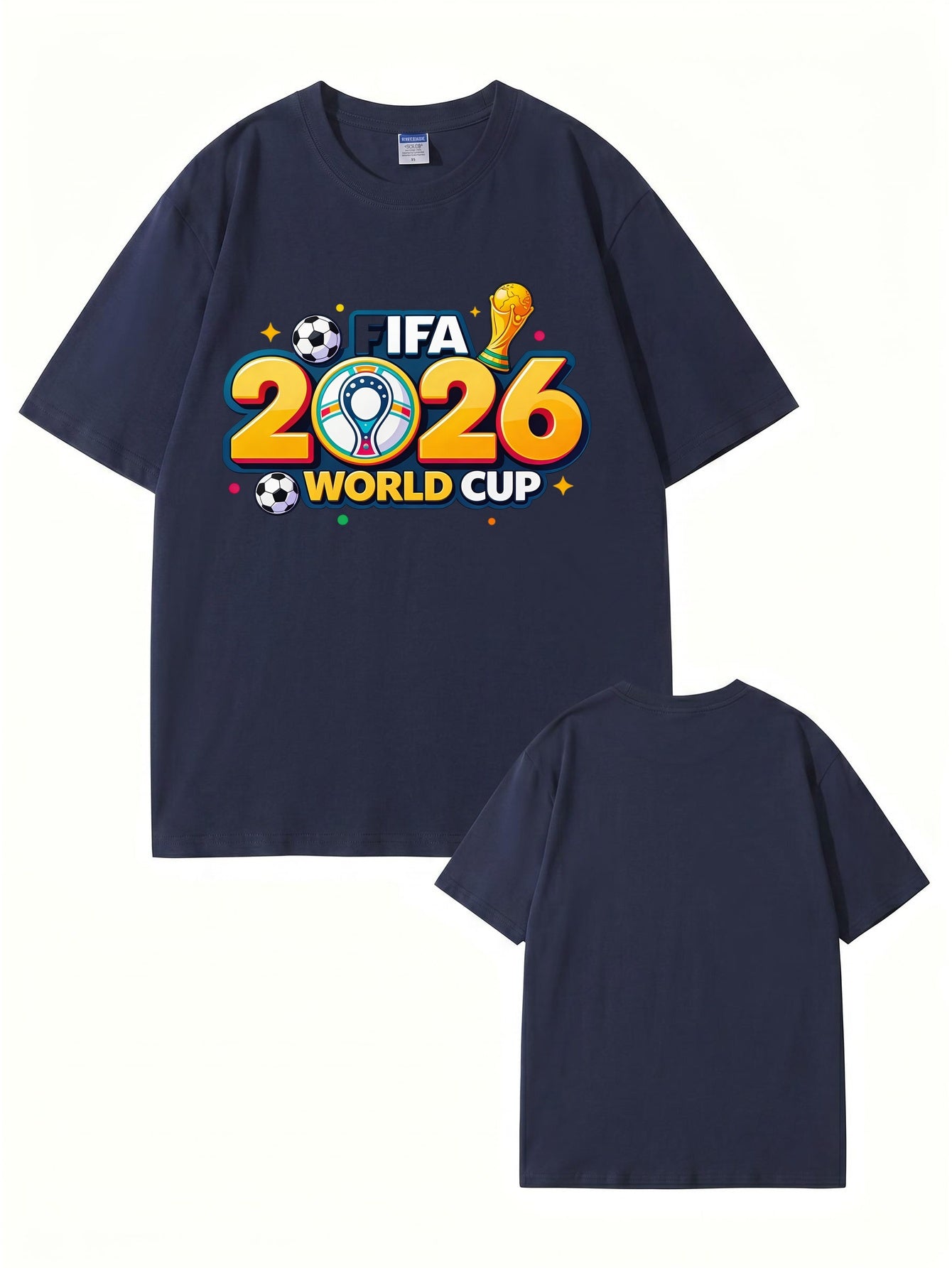 2026 FIFA World Cup Graphic T-Shirt - Premium 200gsm Cotton Soccer Tee