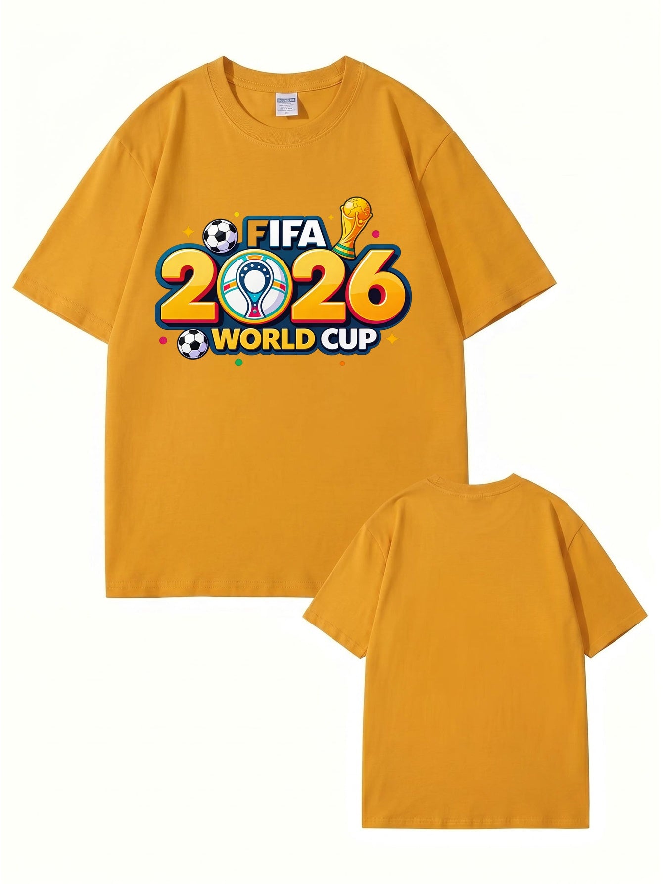 2026 FIFA World Cup Graphic T-Shirt - Premium 200gsm Cotton Soccer Tee