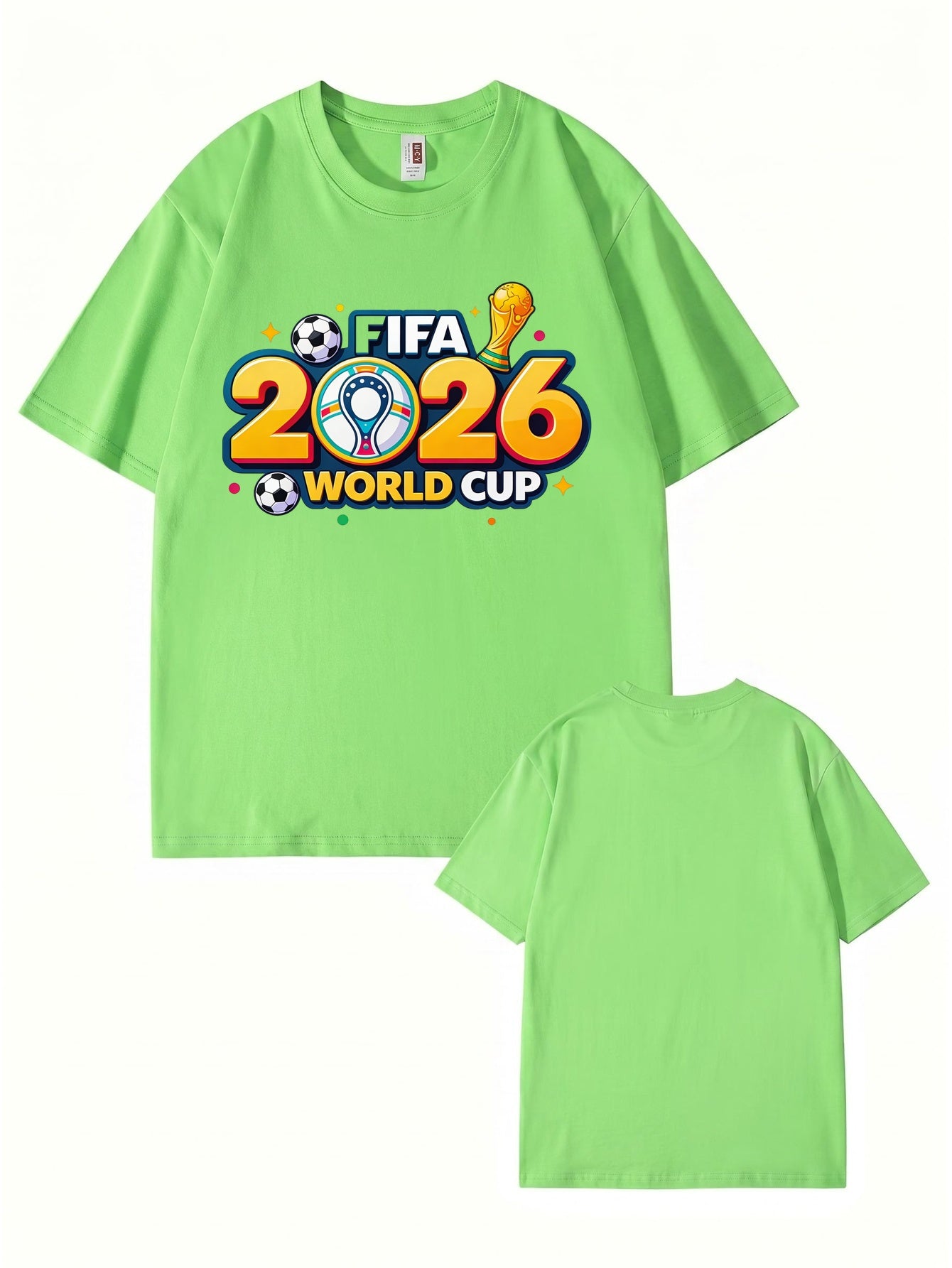 2026 FIFA World Cup Graphic T-Shirt - Premium 200gsm Cotton Soccer Tee