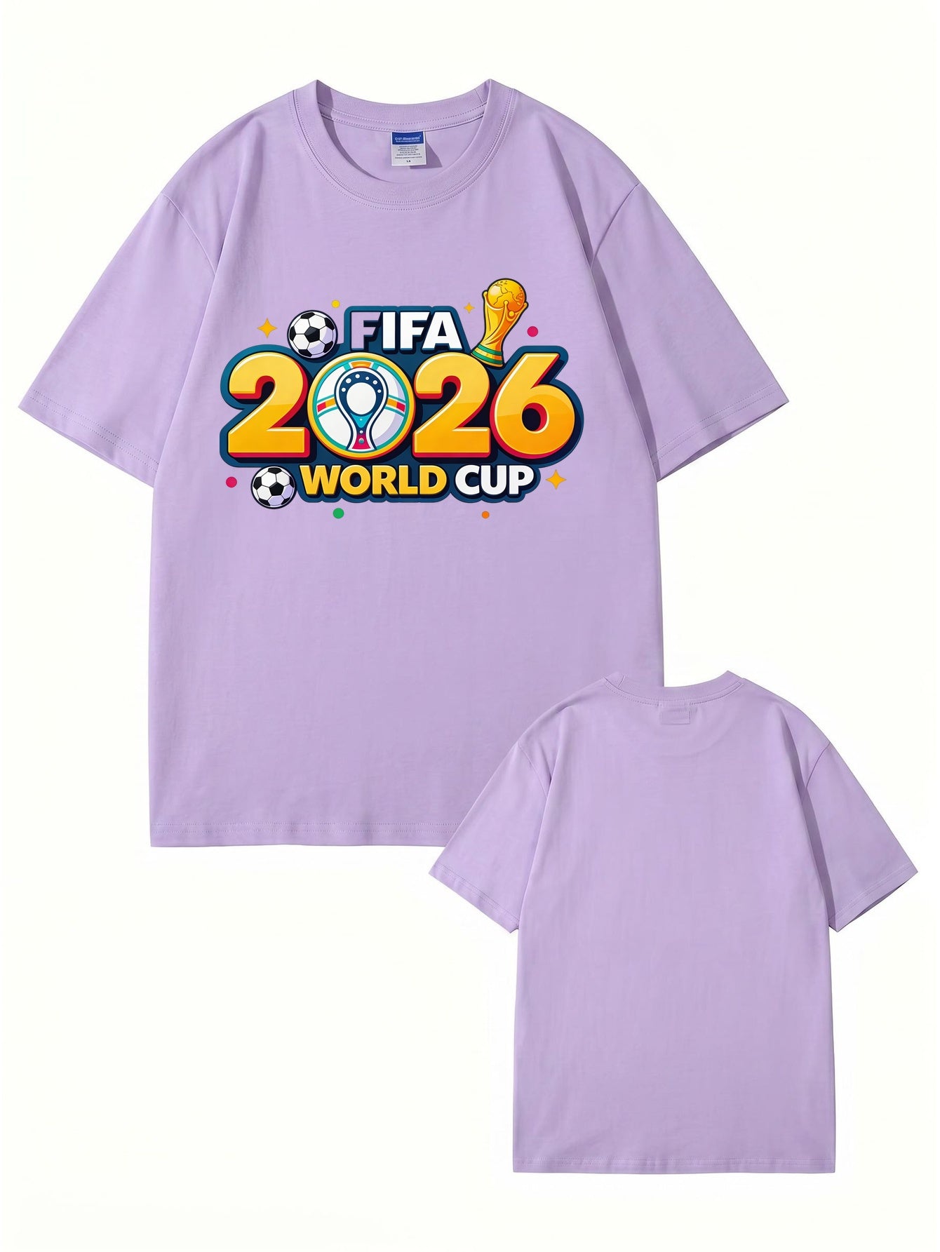 2026 FIFA World Cup Graphic T-Shirt - Premium 200gsm Cotton Soccer Tee
