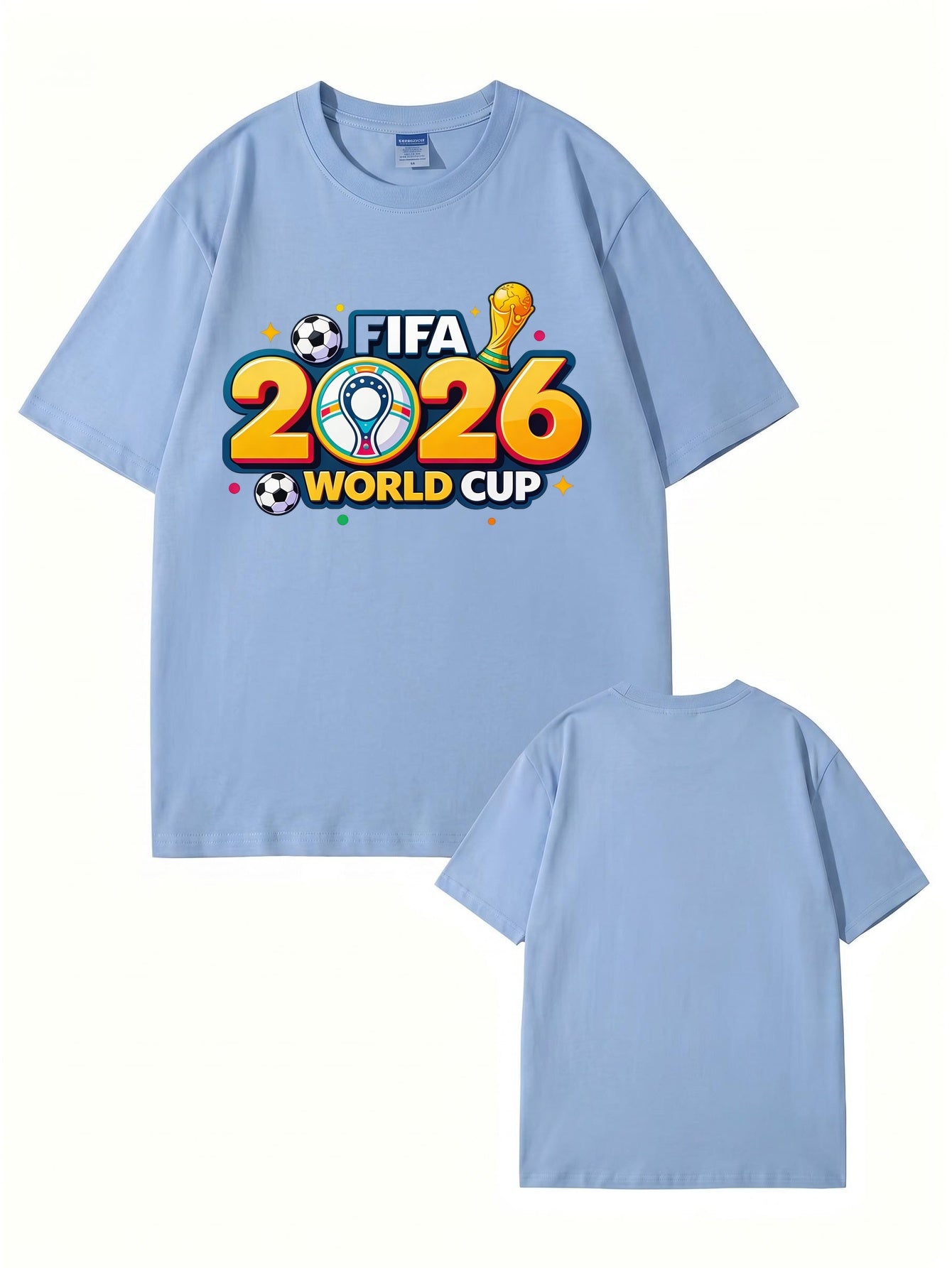 2026 FIFA World Cup Graphic T-Shirt - Premium 200gsm Cotton Soccer Tee