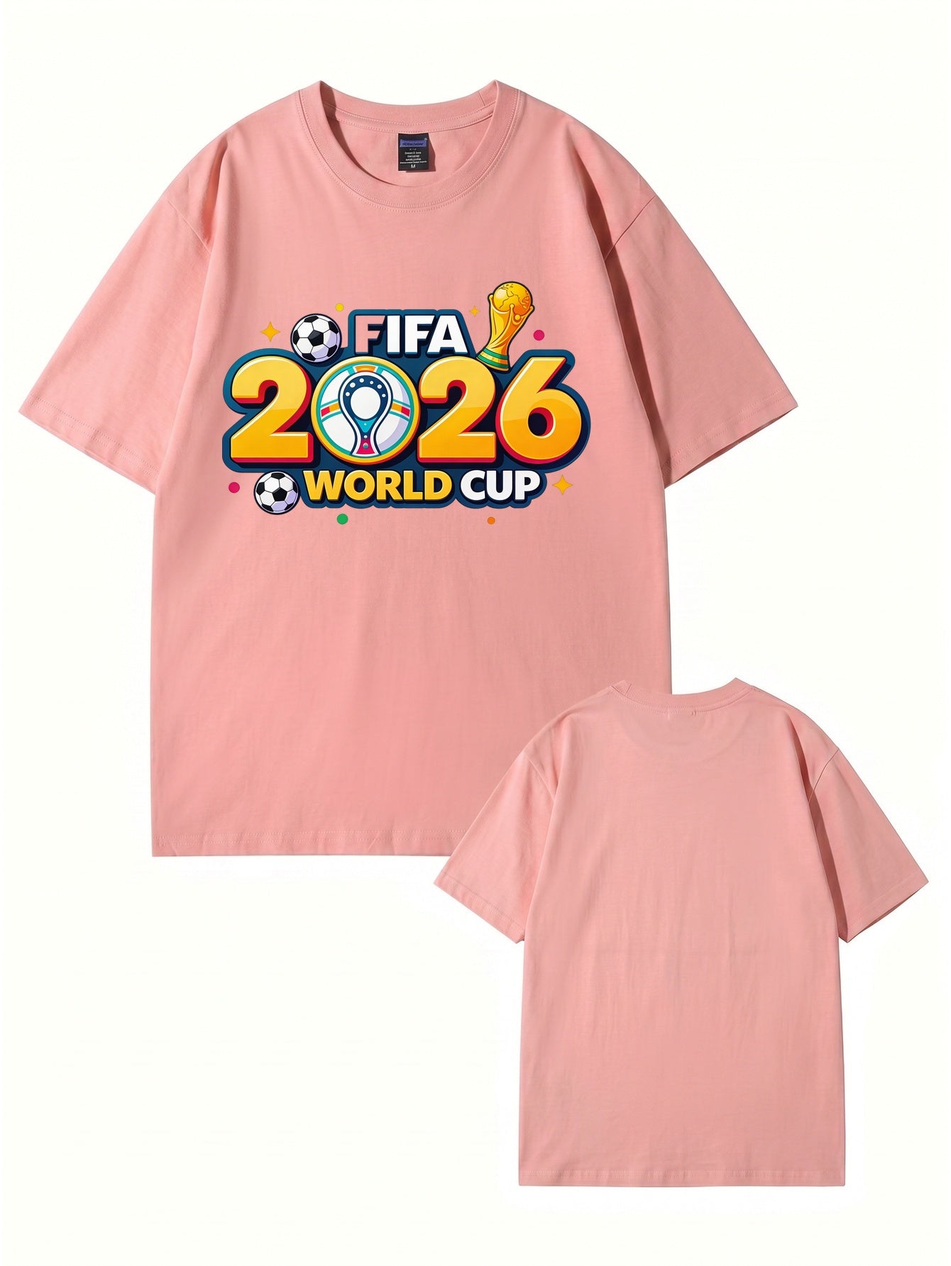 2026 FIFA World Cup Graphic T-Shirt - Premium 200gsm Cotton Soccer Tee