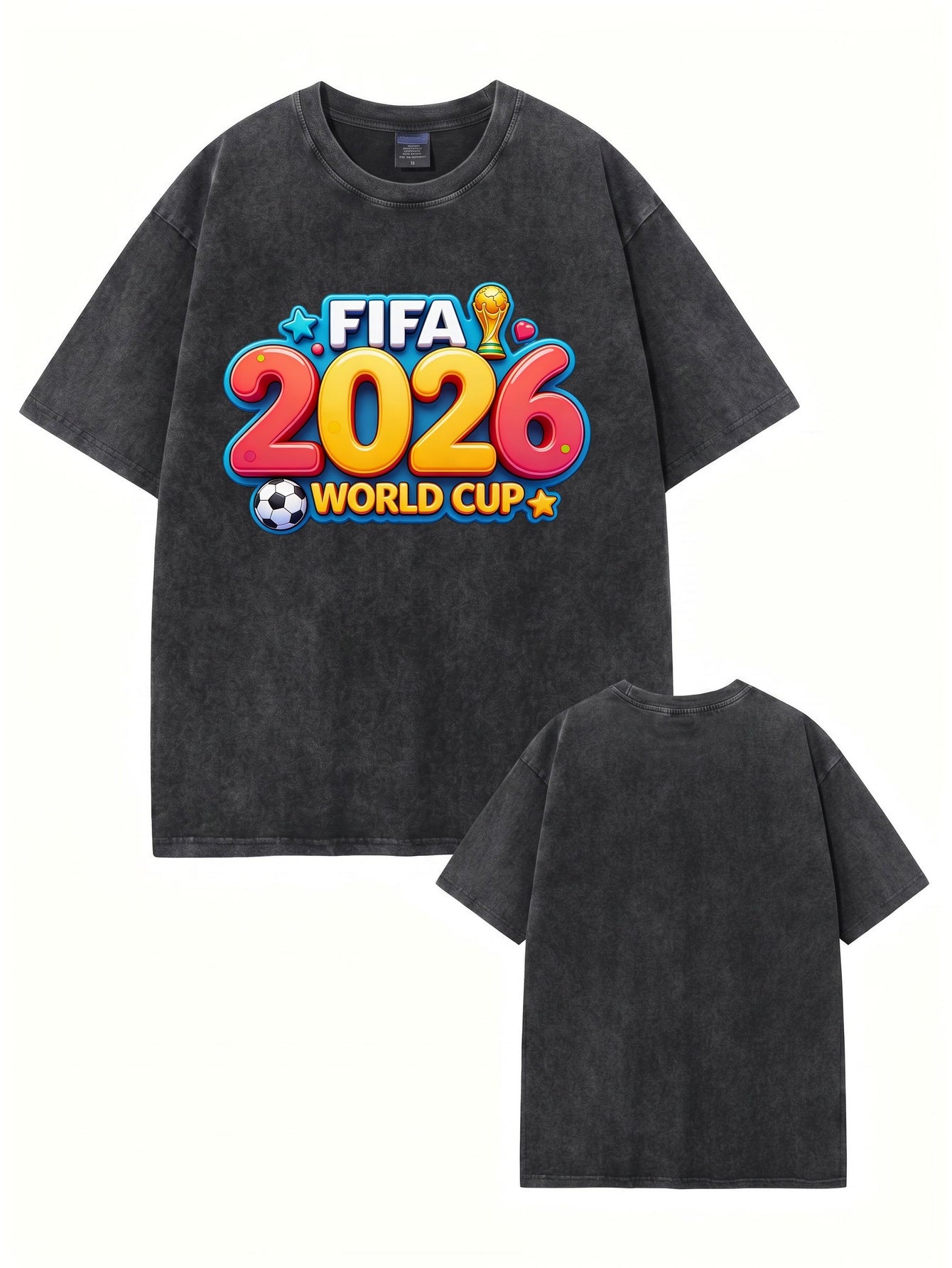 FIFA World Cup 2026 Vintage Wash Graphic T-Shirt | Premium Cotton Tee