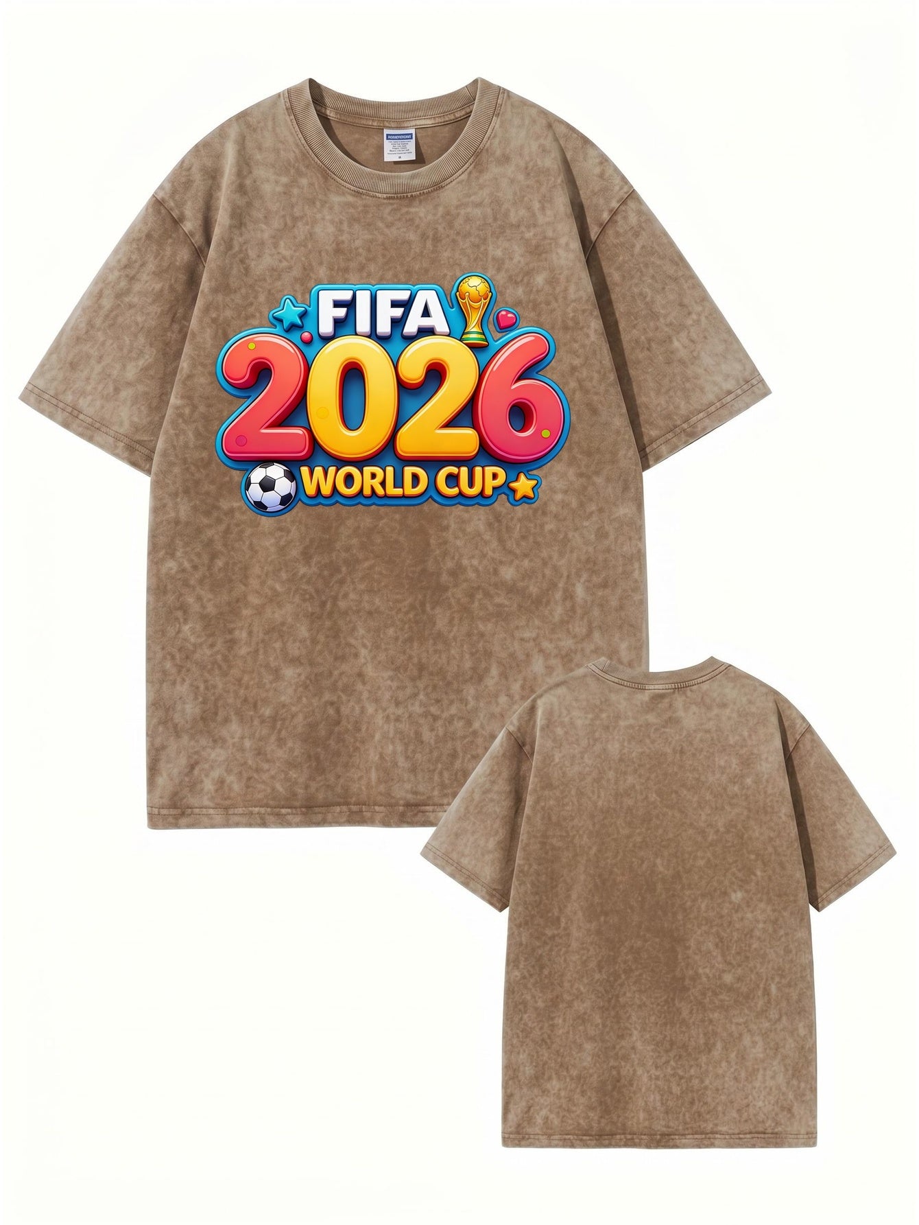 FIFA World Cup 2026 Vintage Wash Graphic T-Shirt | Premium Cotton Tee