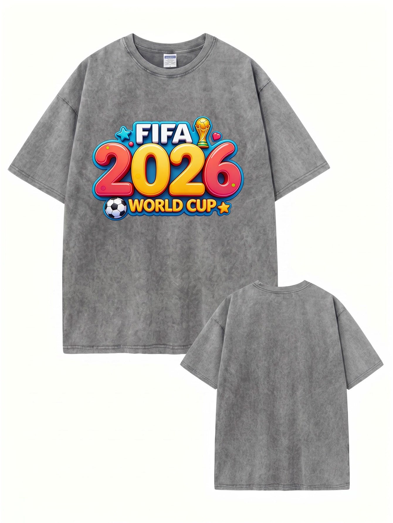 FIFA World Cup 2026 Vintage Wash Graphic T-Shirt | Premium Cotton Tee