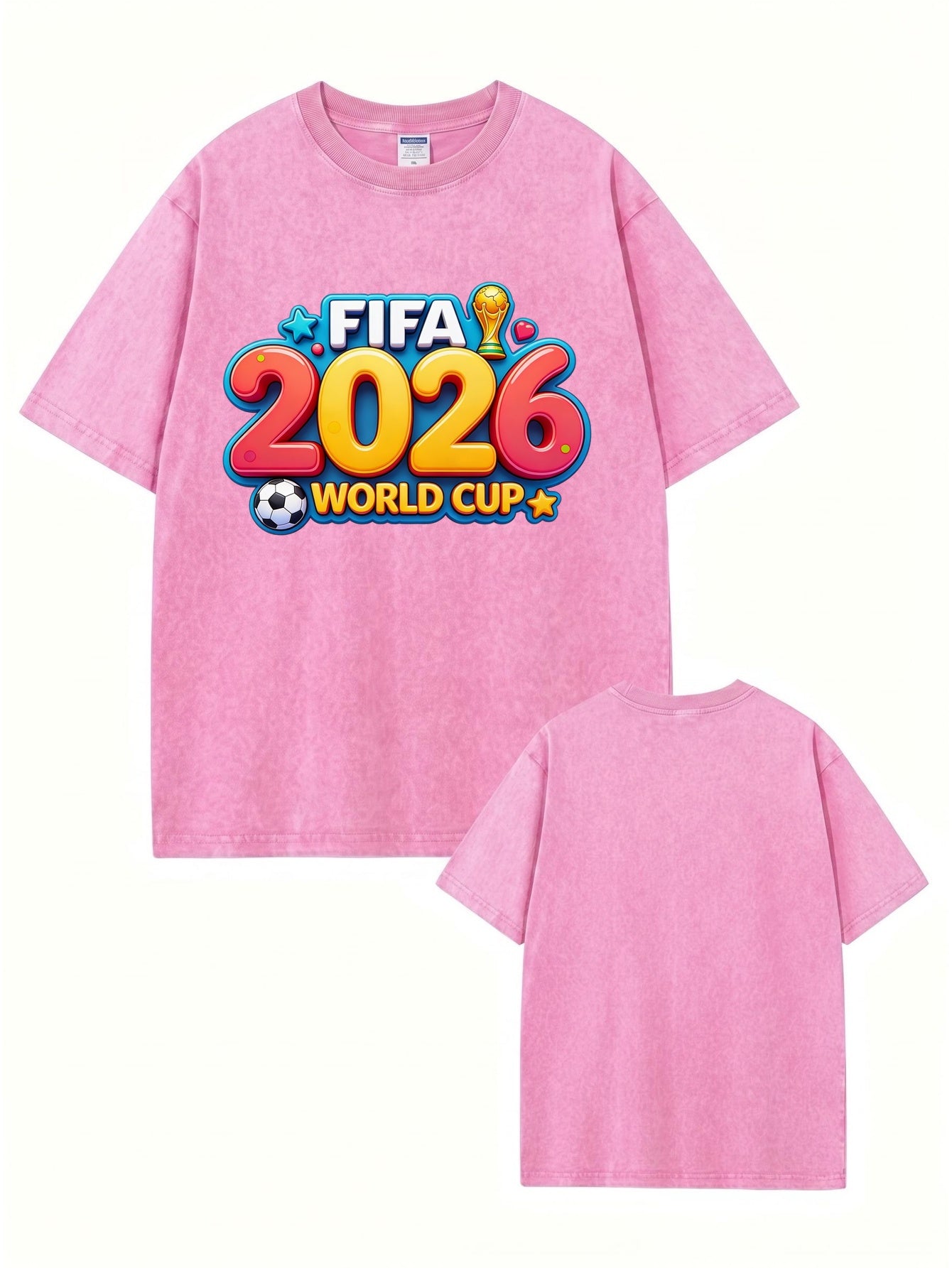 FIFA World Cup 2026 Vintage Wash Graphic T-Shirt | Premium Cotton Tee