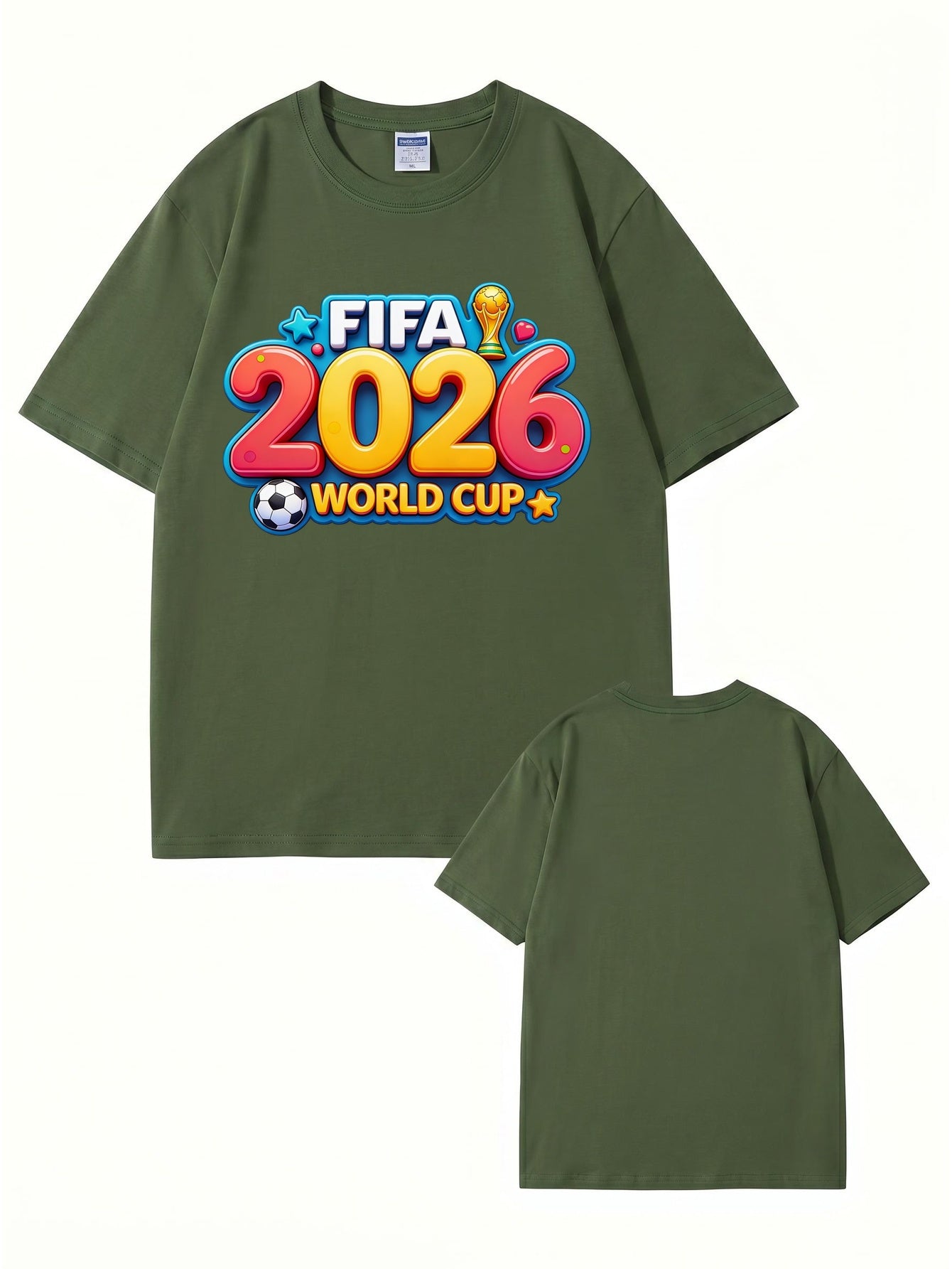 FIFA 2026 World Cup Graphic T-Shirt - Premium Cotton Soccer Fan Apparel