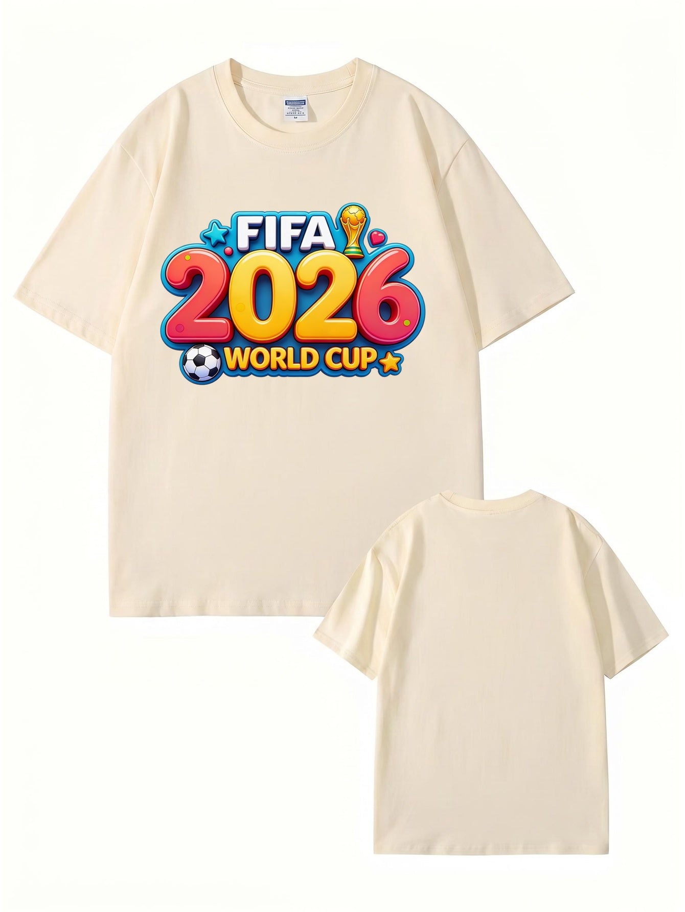 FIFA 2026 World Cup Graphic T-Shirt - Premium Cotton Soccer Fan Apparel