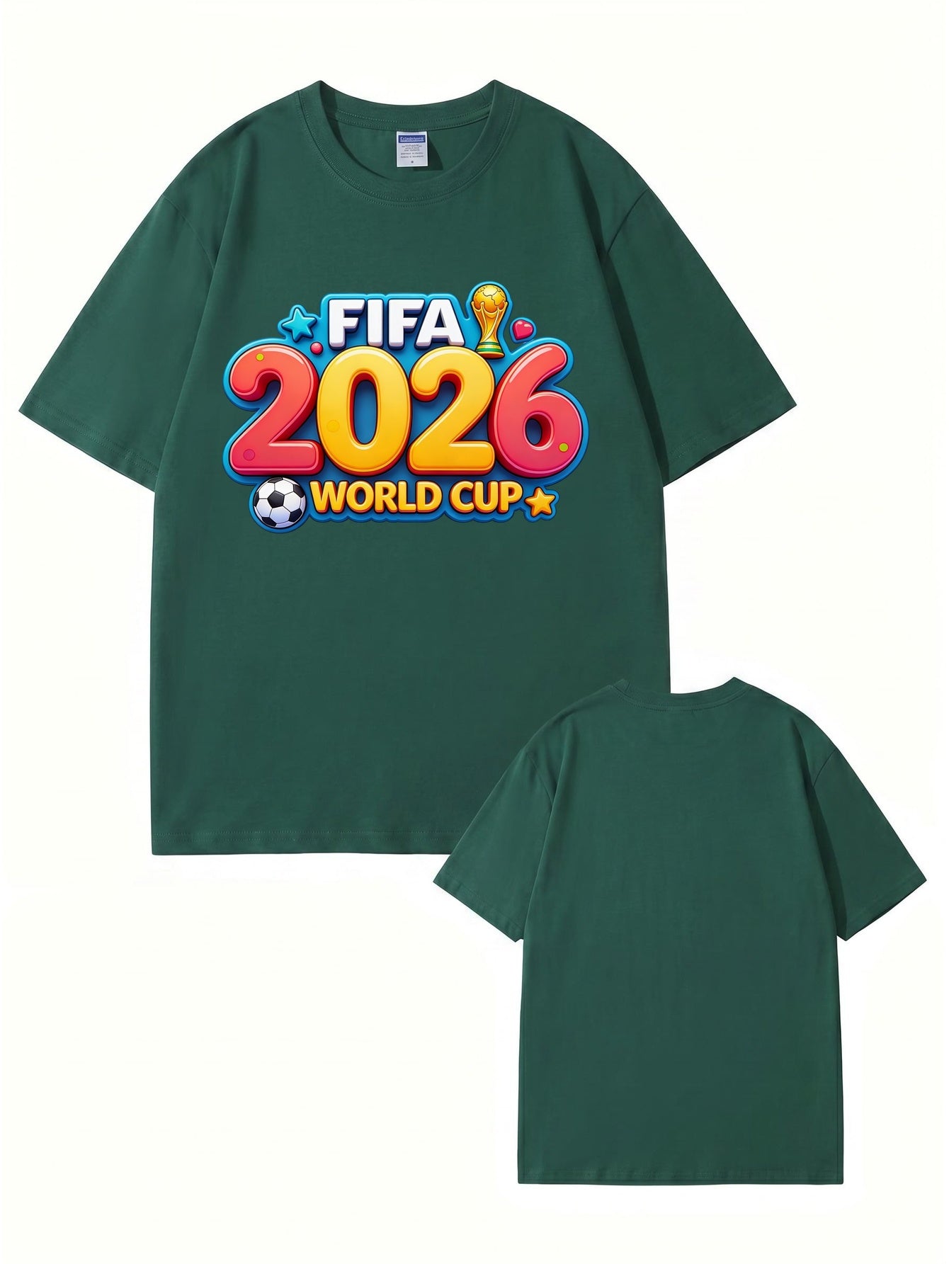 FIFA 2026 World Cup Graphic T-Shirt - Premium Cotton Soccer Fan Apparel