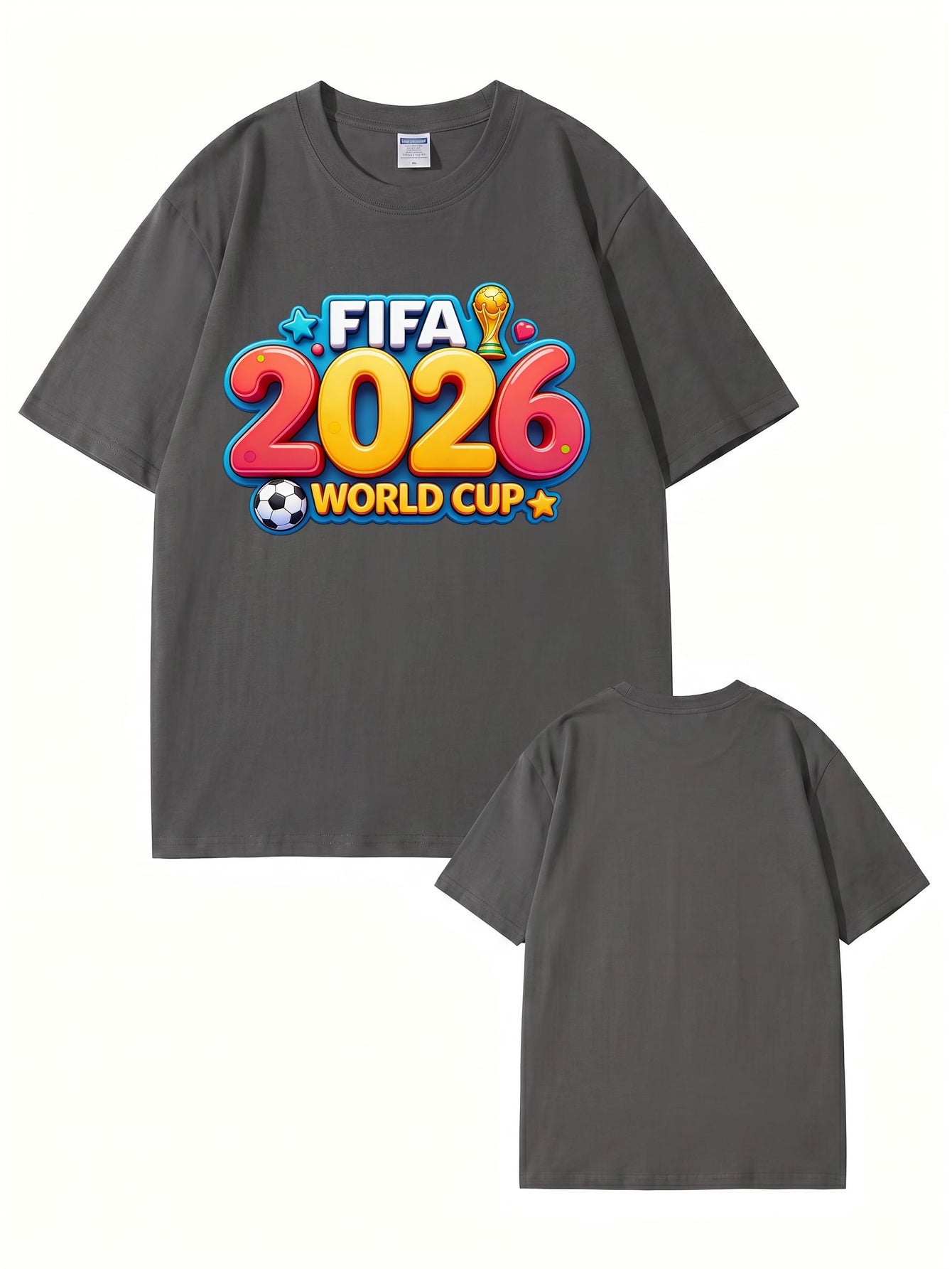 FIFA 2026 World Cup Graphic T-Shirt - Premium Cotton Soccer Fan Apparel