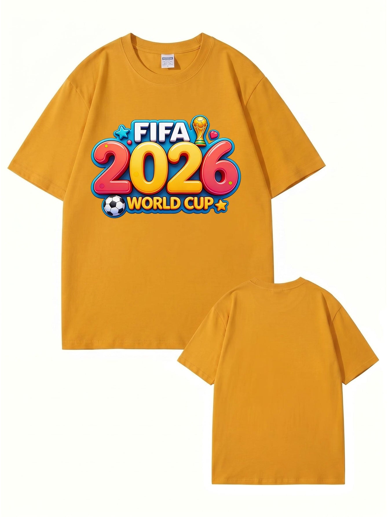 FIFA 2026 World Cup Graphic T-Shirt - Premium Cotton Soccer Fan Apparel
