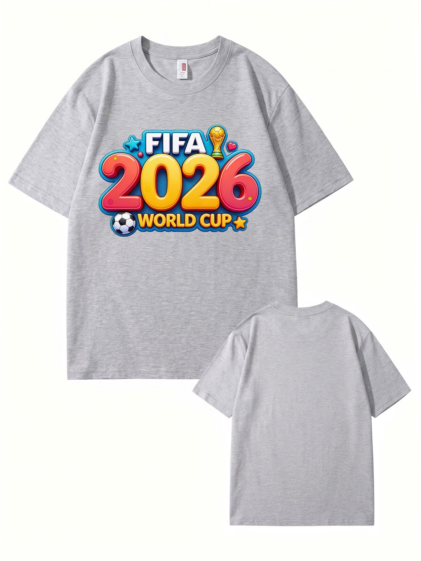 FIFA 2026 World Cup Graphic T-Shirt - Premium Cotton Soccer Fan Apparel
