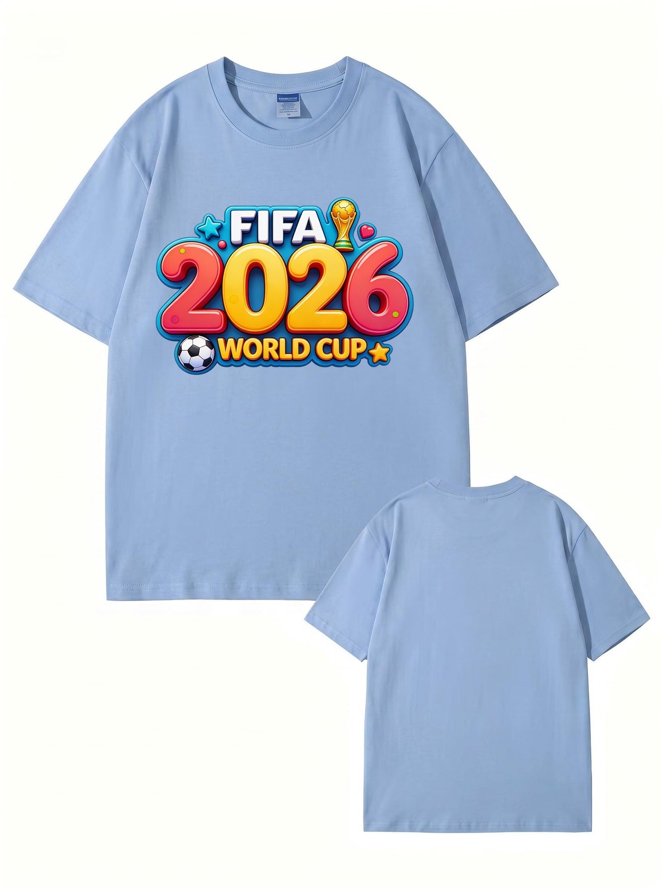 FIFA 2026 World Cup Graphic T-Shirt - Premium Cotton Soccer Fan Apparel