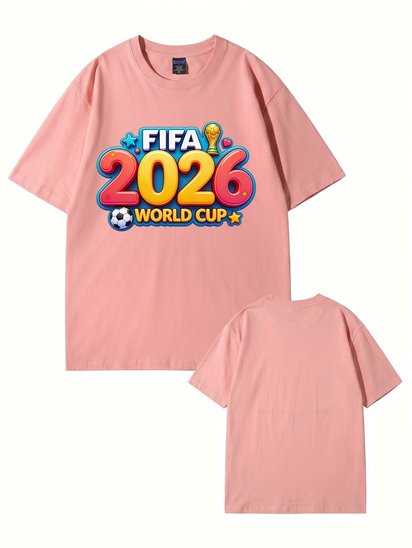 FIFA 2026 World Cup Graphic T-Shirt - Premium Cotton Soccer Fan Apparel