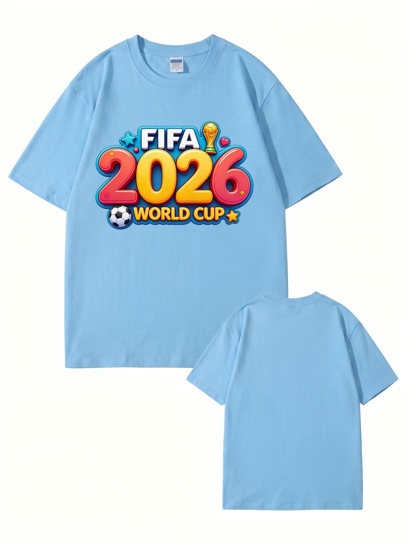 FIFA 2026 World Cup Graphic T-Shirt - Premium Cotton Soccer Fan Apparel