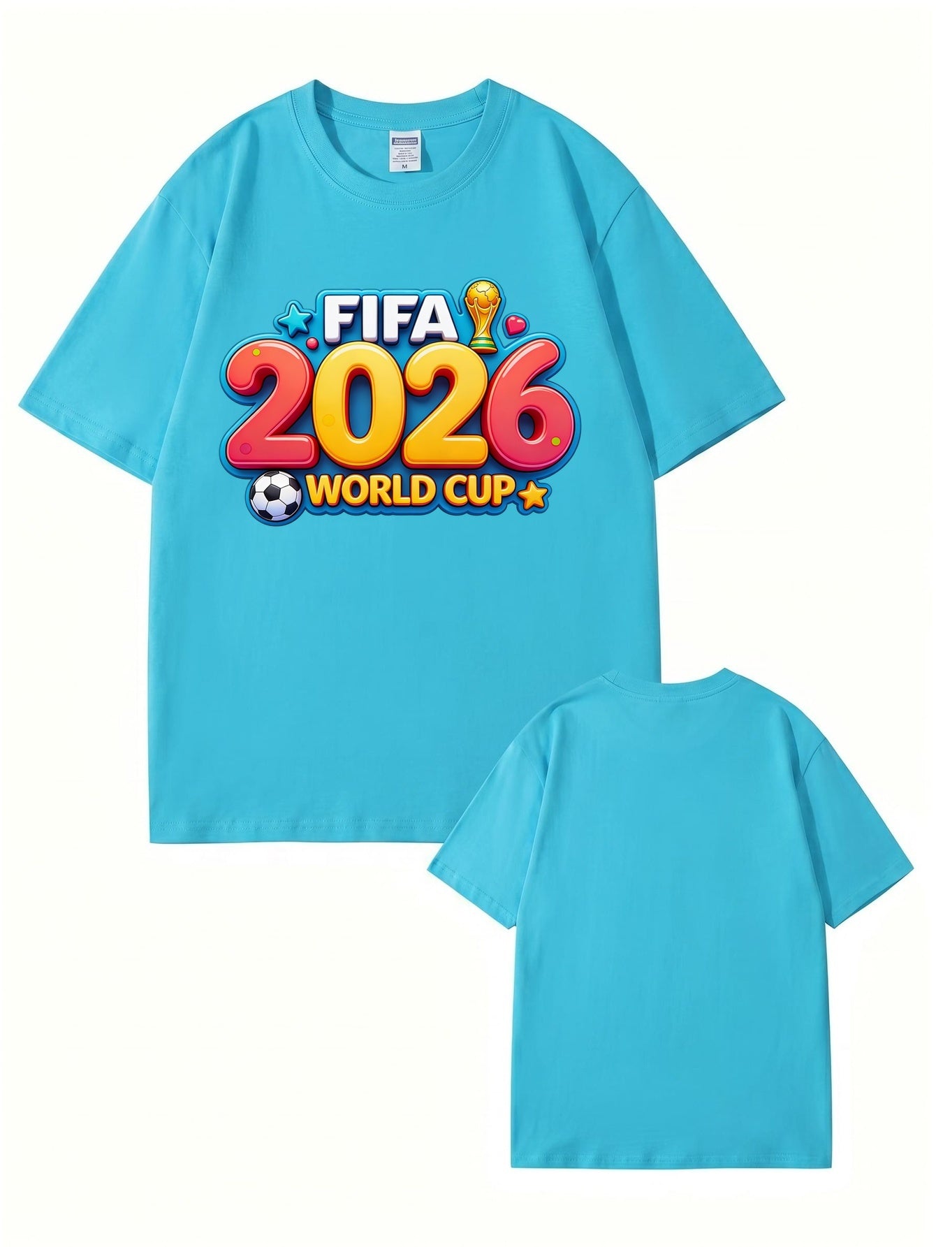 FIFA 2026 World Cup Graphic T-Shirt - Premium Cotton Soccer Fan Apparel