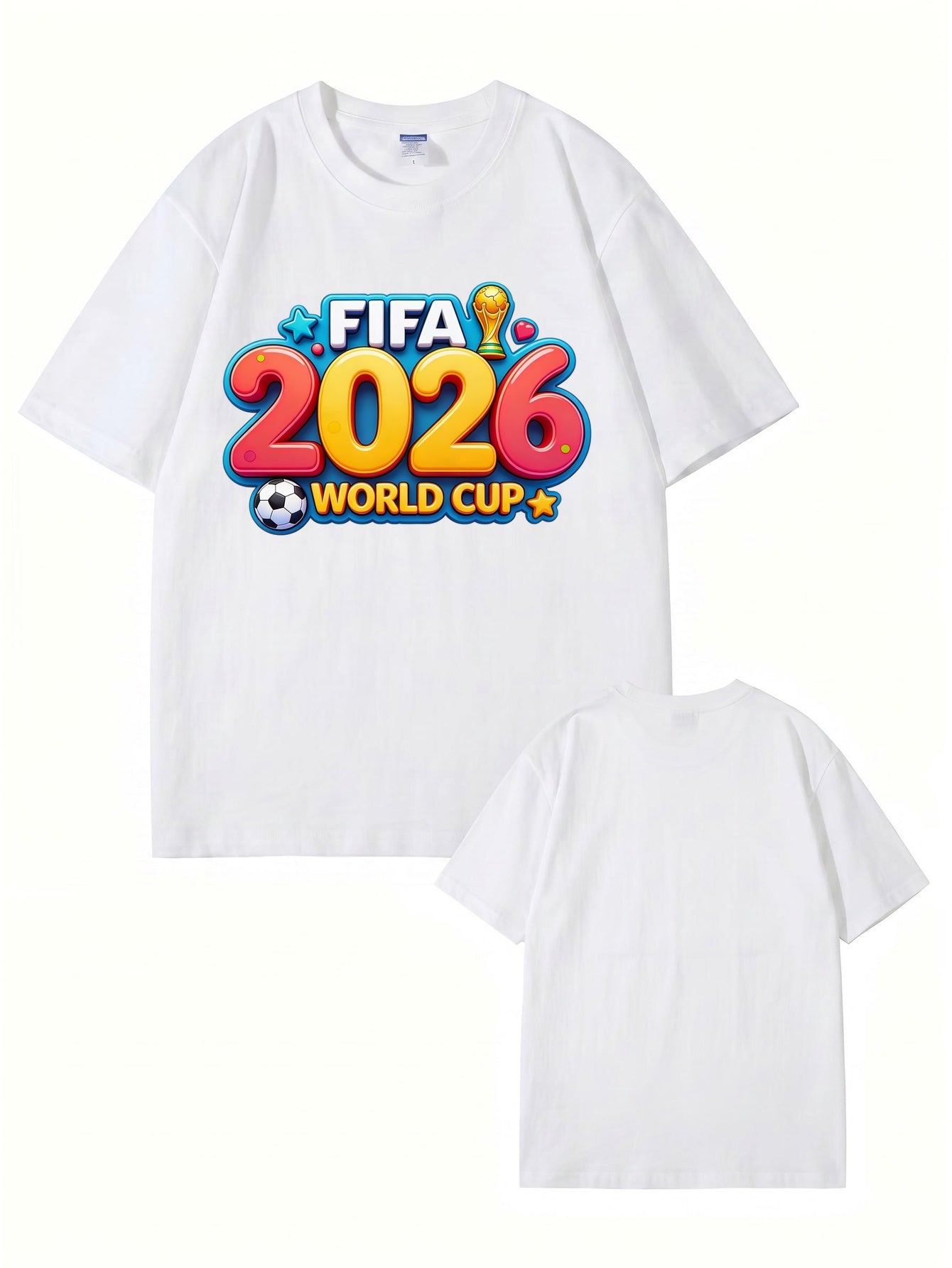 FIFA 2026 World Cup Graphic T-Shirt - Premium Cotton Soccer Fan Apparel