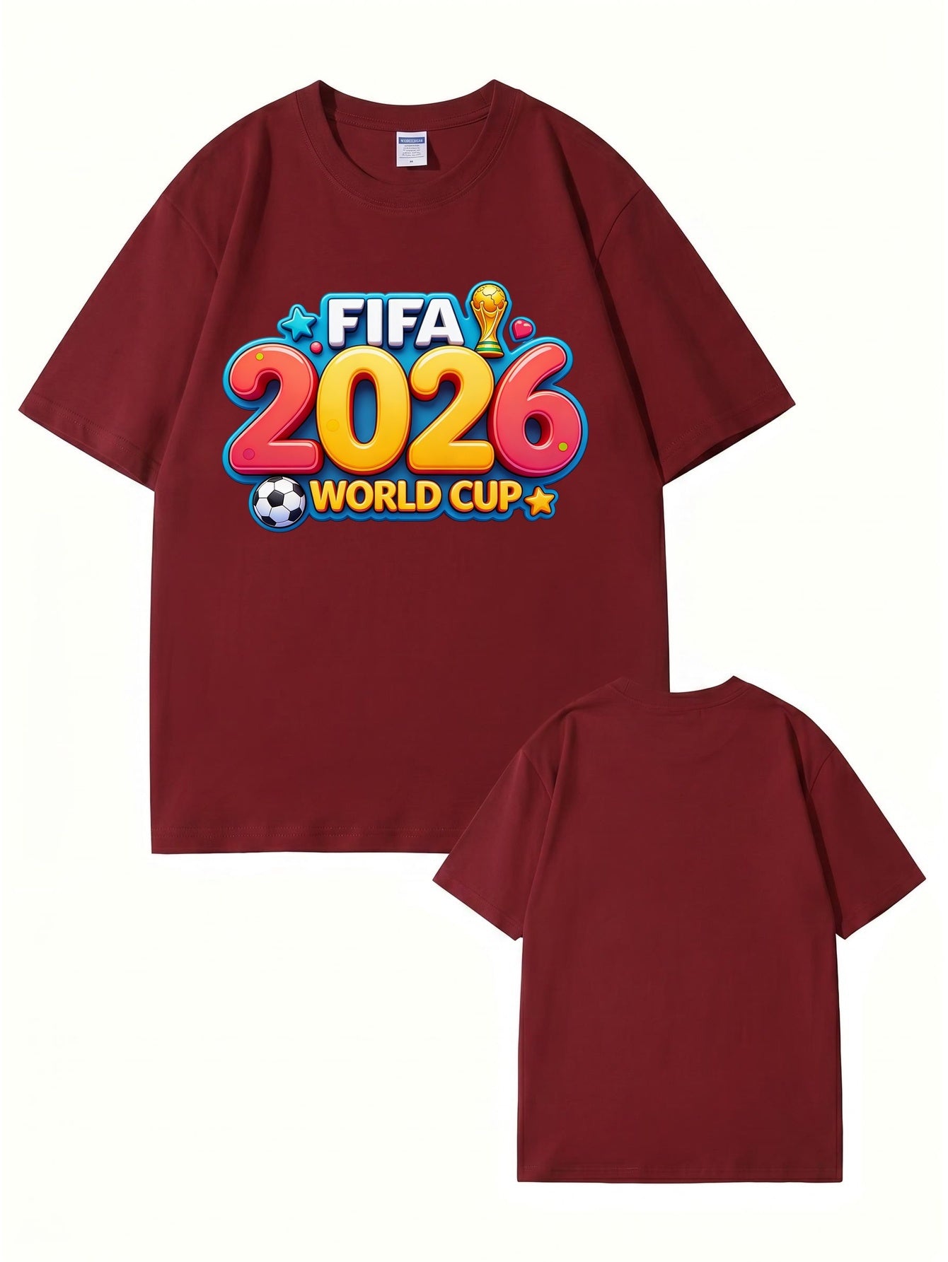 FIFA 2026 World Cup Graphic T-Shirt - Premium Cotton Soccer Fan Apparel
