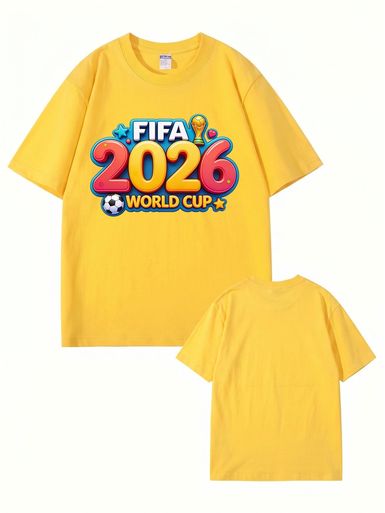 FIFA 2026 World Cup Graphic T-Shirt - Premium Cotton Soccer Fan Apparel