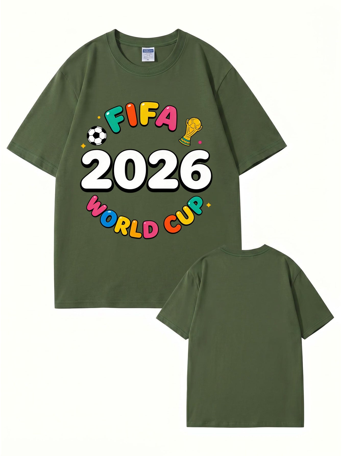 FIFA 2026 World Cup Graphic T-Shirt - Premium Cotton Soccer Fan Apparel