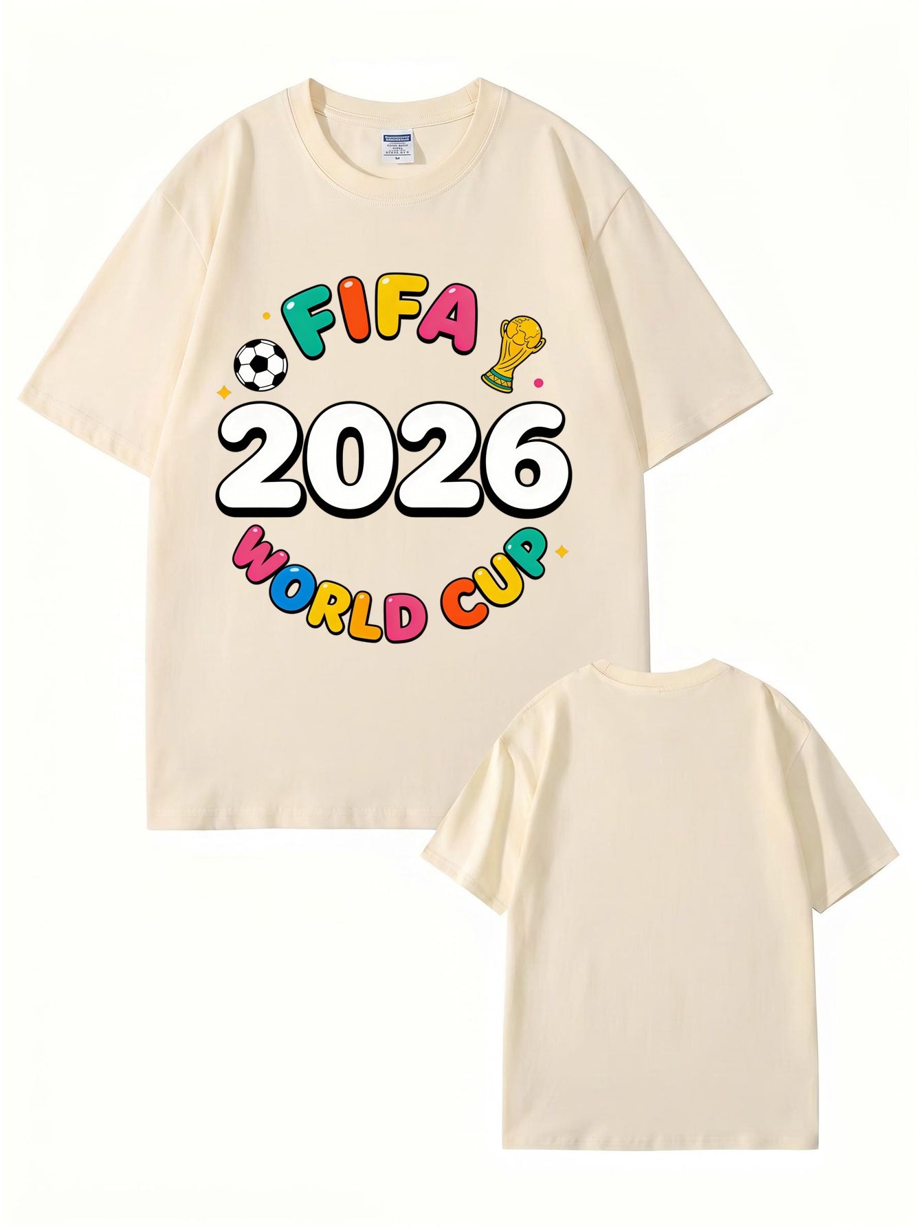 FIFA 2026 World Cup Graphic T-Shirt - Premium Cotton Soccer Fan Apparel