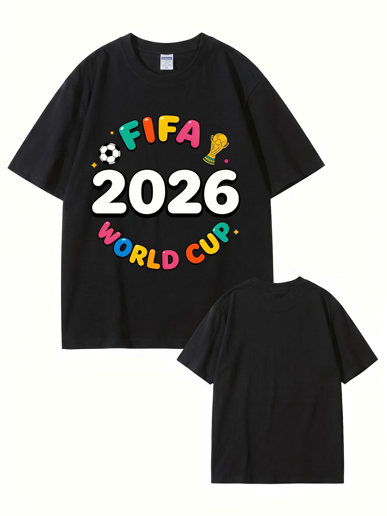 FIFA 2026 World Cup Graphic T-Shirt - Premium Cotton Soccer Fan Apparel