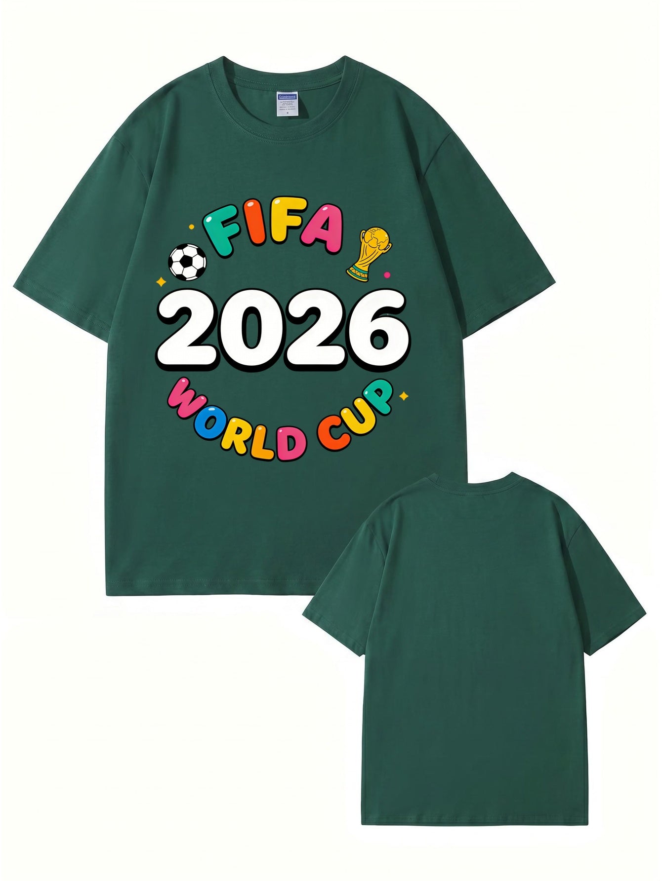 FIFA 2026 World Cup Graphic T-Shirt - Premium Cotton Soccer Fan Apparel