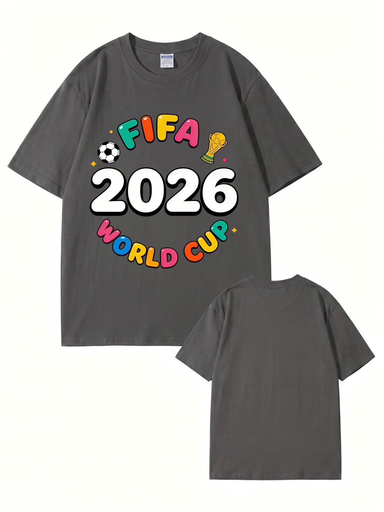 FIFA 2026 World Cup Graphic T-Shirt - Premium Cotton Soccer Fan Apparel