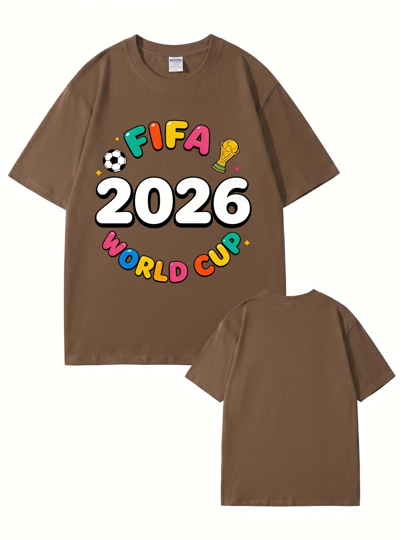 FIFA 2026 World Cup Graphic T-Shirt - Premium Cotton Soccer Fan Apparel
