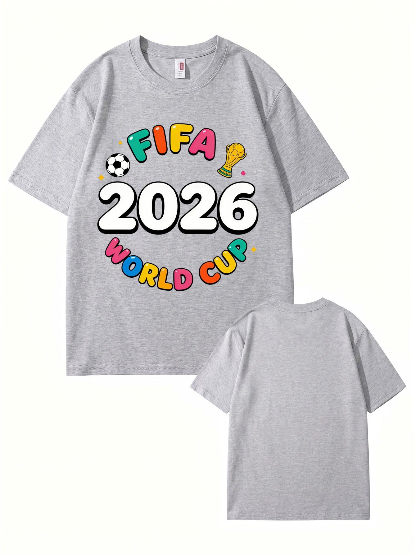 FIFA 2026 World Cup Graphic T-Shirt - Premium Cotton Soccer Fan Apparel