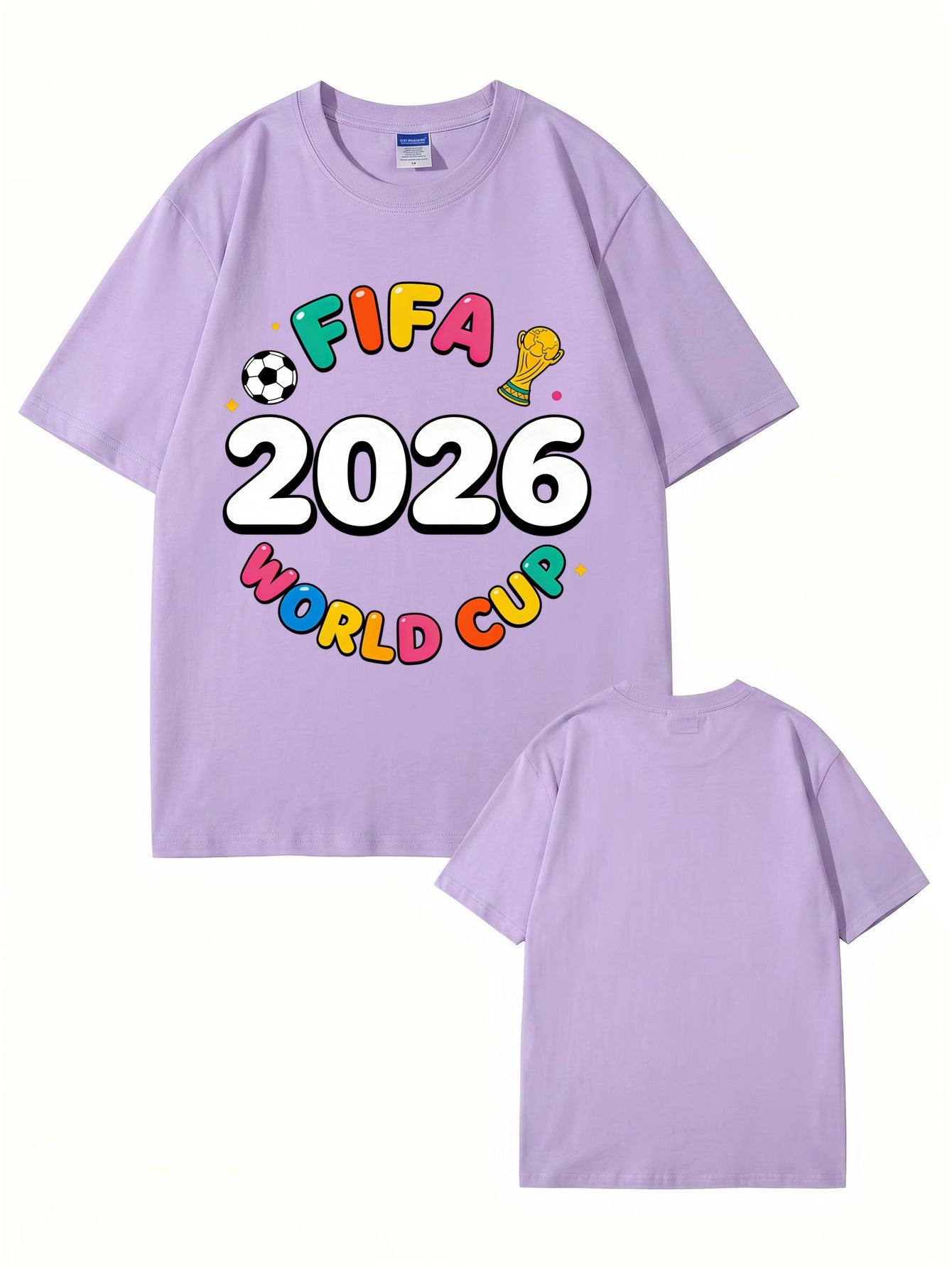 FIFA 2026 World Cup Graphic T-Shirt - Premium Cotton Soccer Fan Apparel