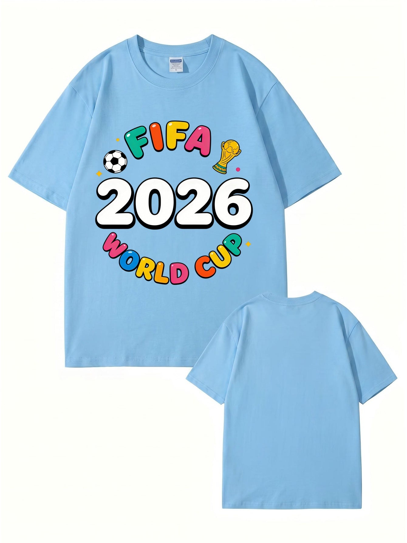 FIFA 2026 World Cup Graphic T-Shirt - Premium Cotton Soccer Fan Apparel