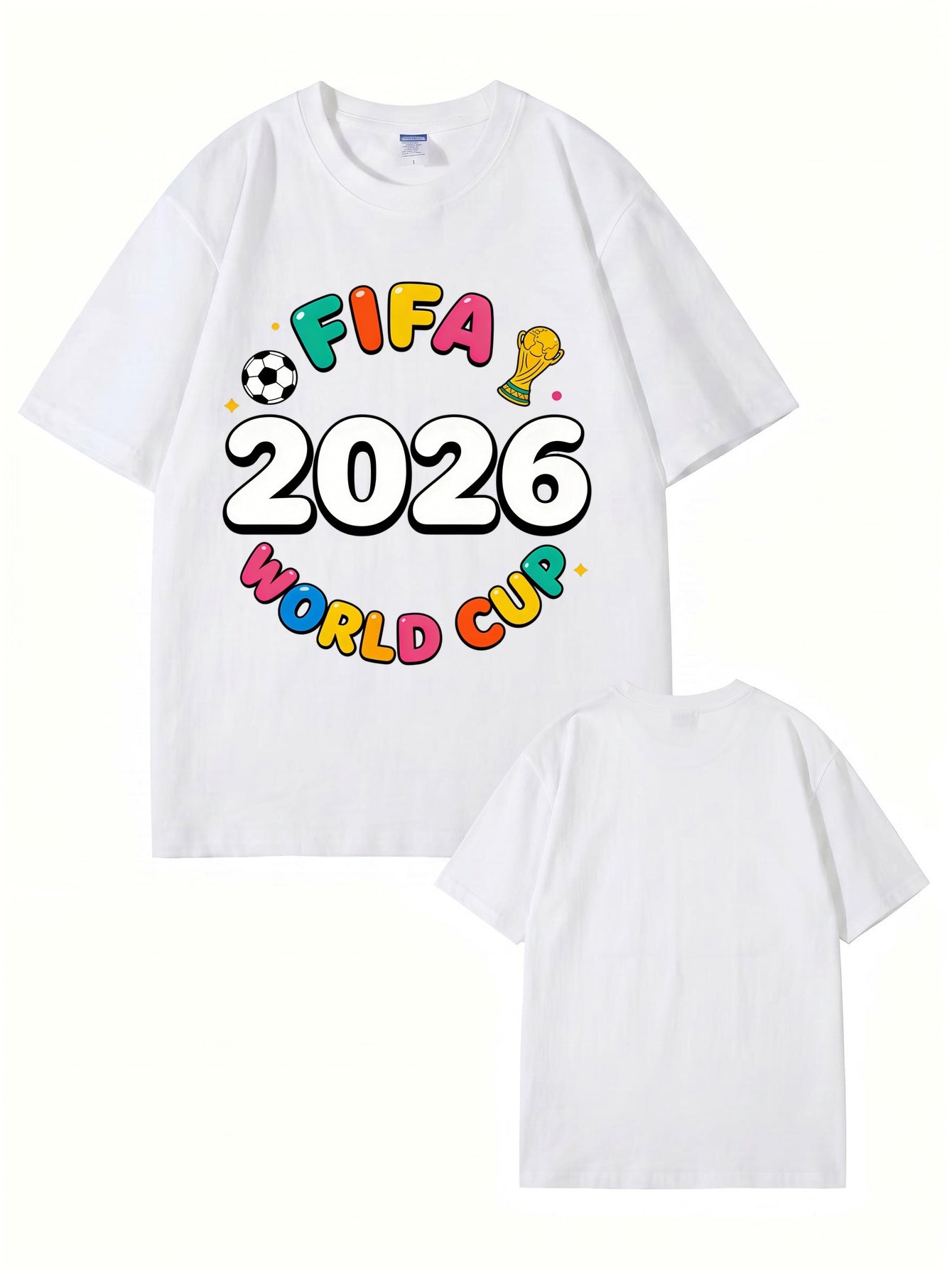 FIFA 2026 World Cup Graphic T-Shirt - Premium Cotton Soccer Fan Apparel