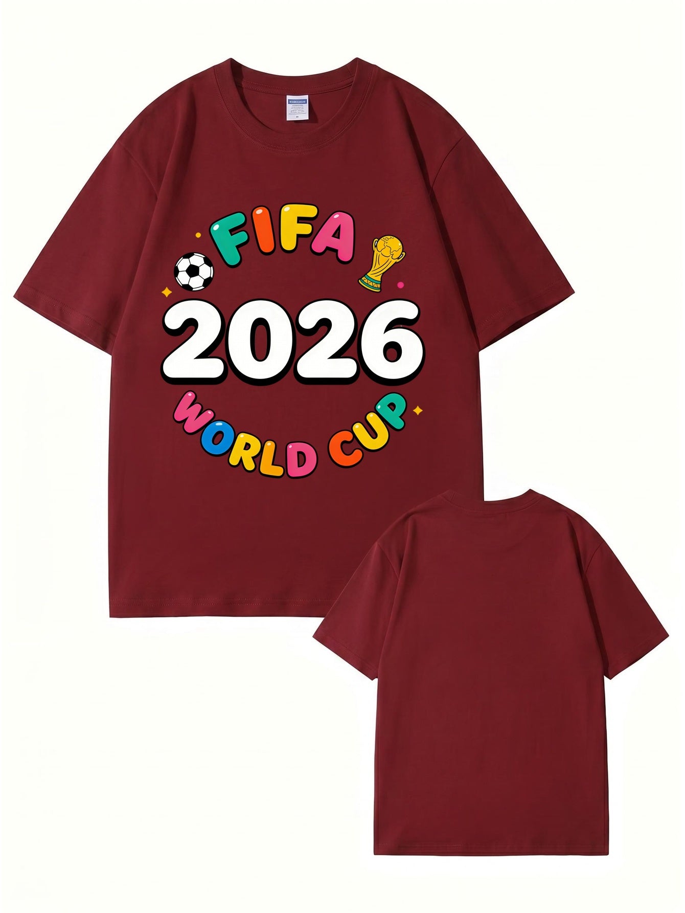 FIFA 2026 World Cup Graphic T-Shirt - Premium Cotton Soccer Fan Apparel