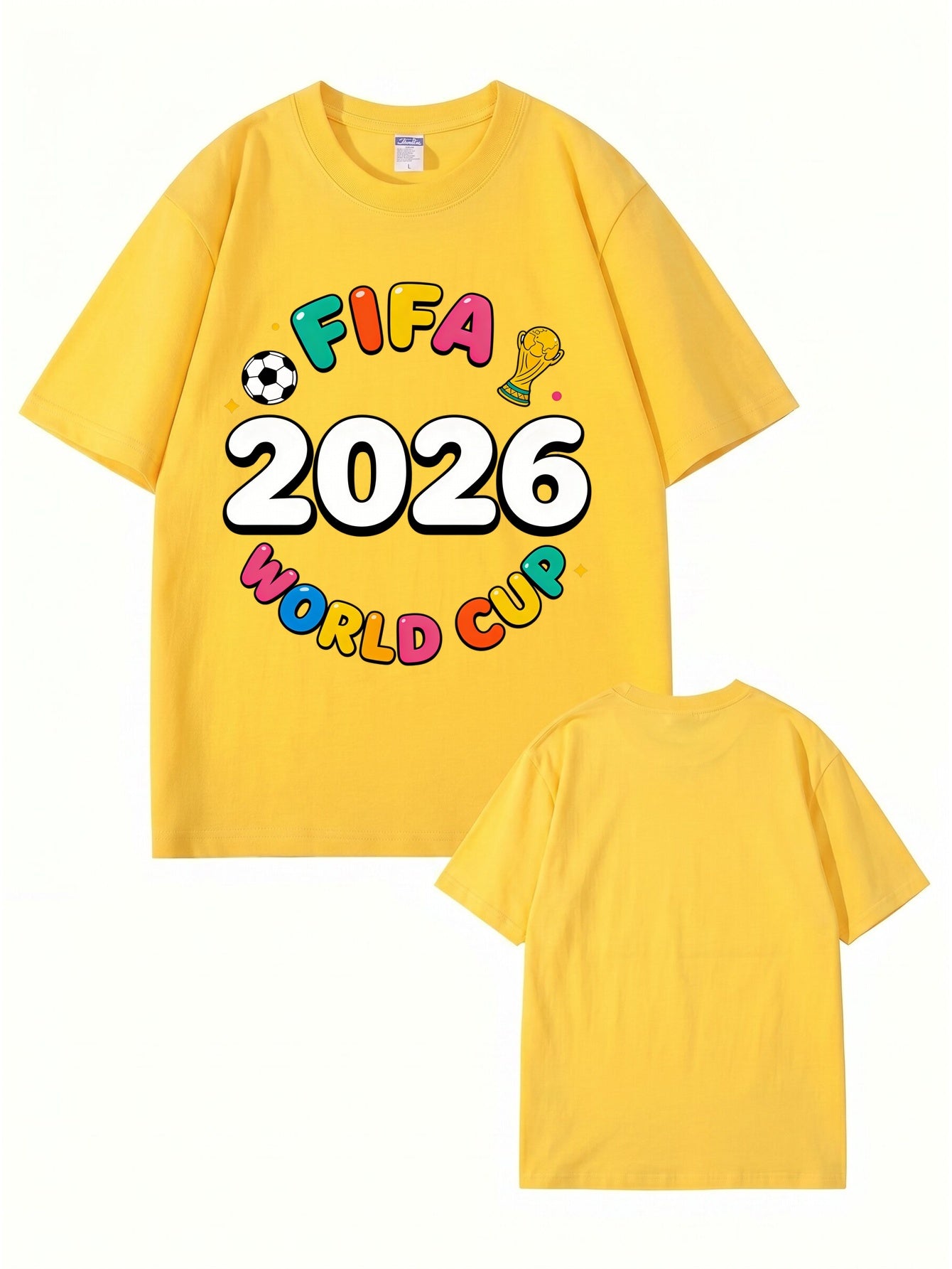 FIFA 2026 World Cup Graphic T-Shirt - Premium Cotton Soccer Fan Apparel
